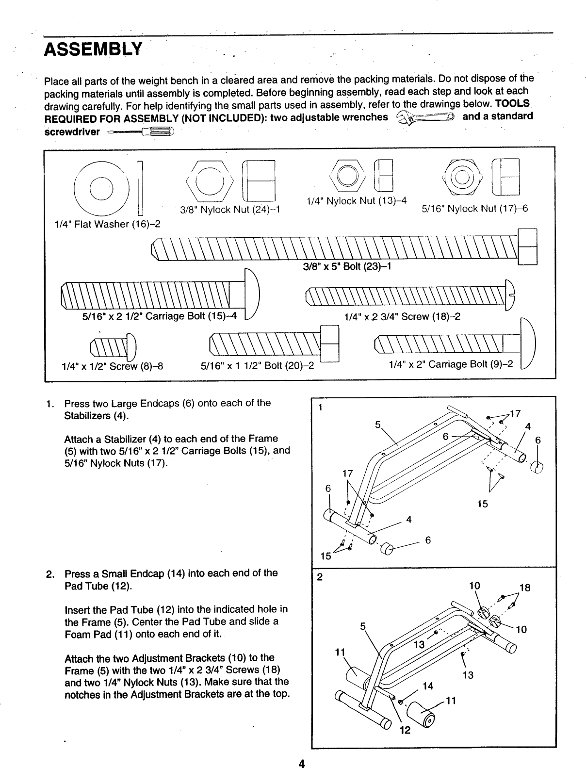 Page 4 of 8 - Weider Weider-Wb1750-Owner-S-Manual