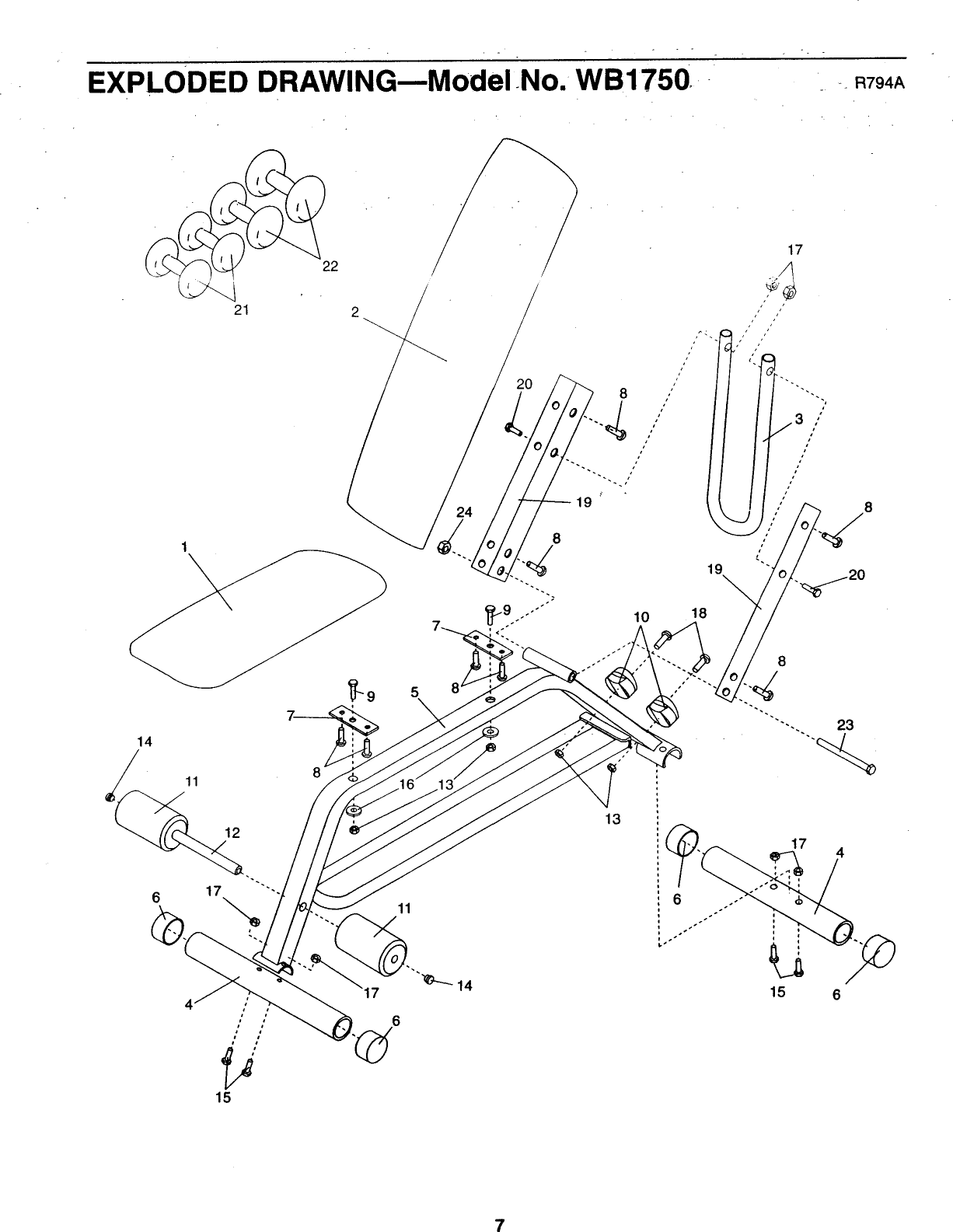 Page 7 of 8 - Weider Weider-Wb1750-Owner-S-Manual