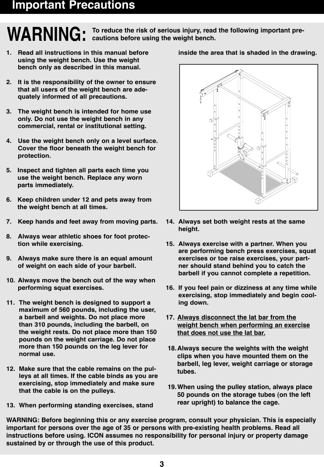 Weider pro olc manual download