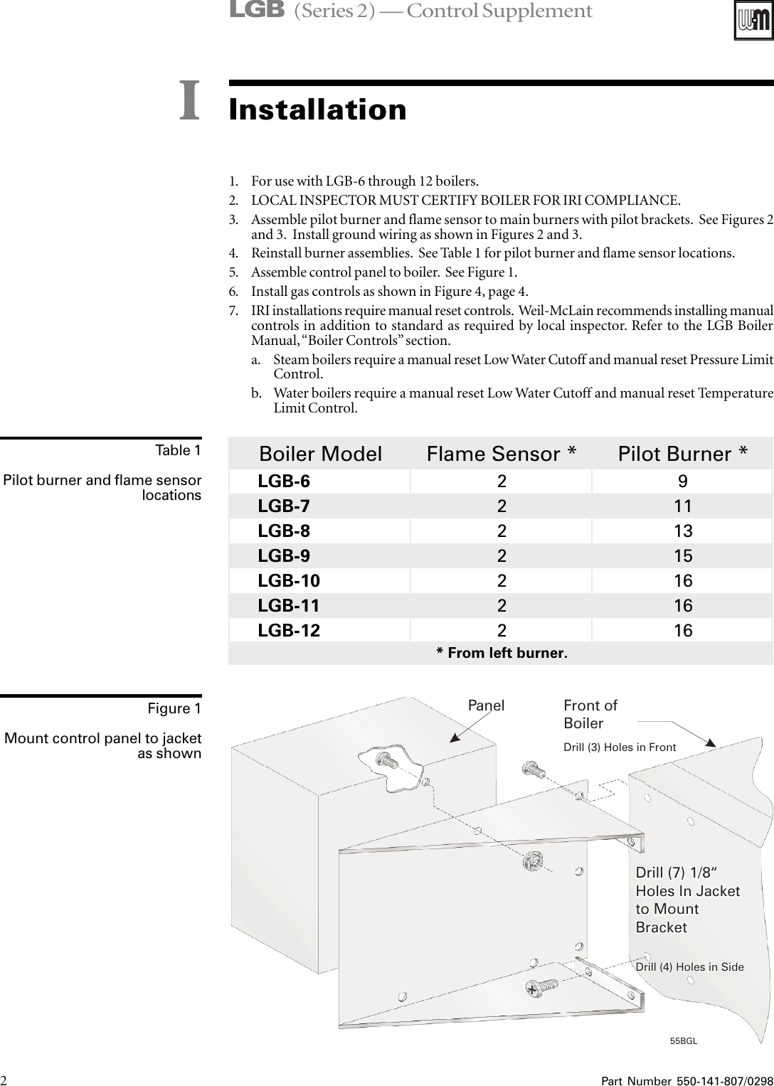 Page 2 of 11 - Weil-Mclain Weil-Mclain-Flame-Guardian-Wmbc-1A-Users-Manual- 141807  Weil-mclain-flame-guardian-wmbc-1a-users-manual