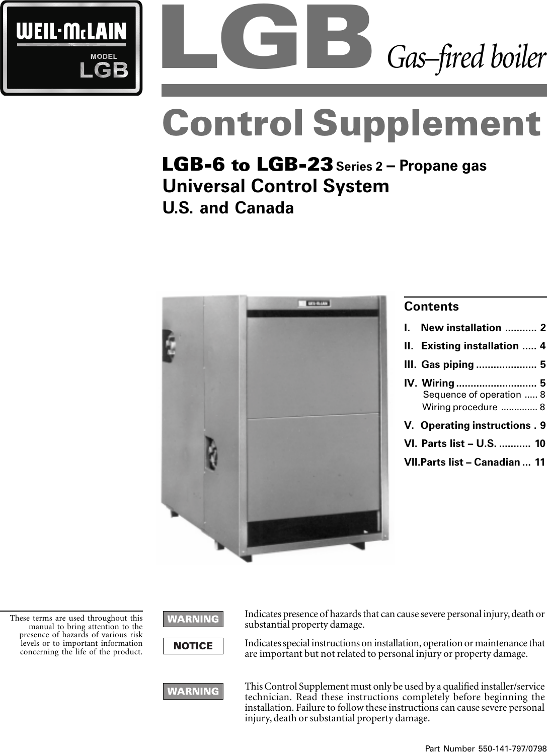 Page 1 of 11 - Weil-Mclain Weil-Mclain-Series-2-Lgb-10-Users-Manual- 141797.p65 Weil-mclain-series-2-lgb-10-users-manual