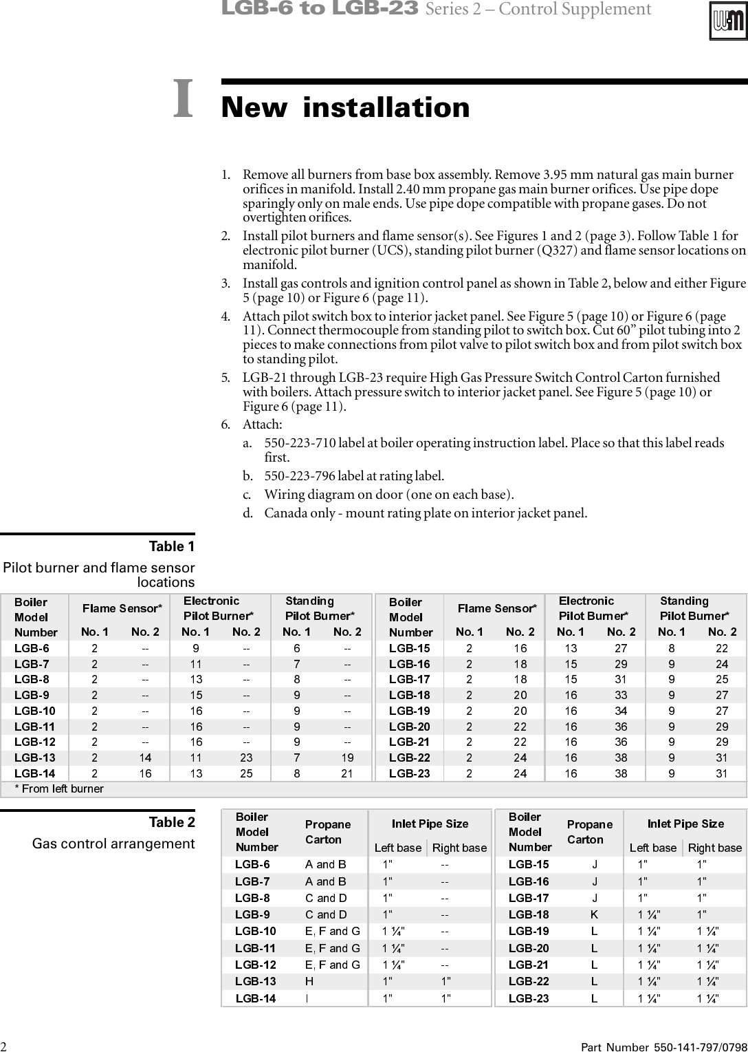 Page 2 of 11 - Weil-Mclain Weil-Mclain-Series-2-Lgb-10-Users-Manual- 141797.p65 Weil-mclain-series-2-lgb-10-users-manual