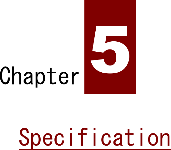 Chapter 5   Specification     