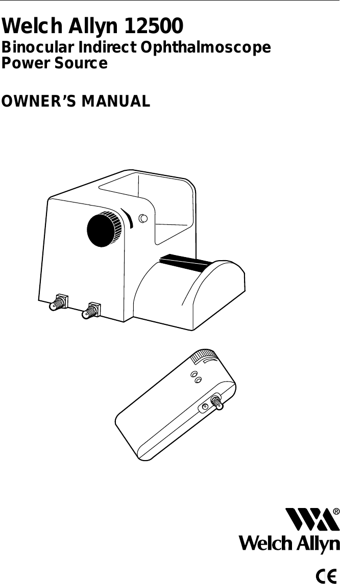 Welch Allyn Medical Diagnostic Equipment 12500 Users Manual