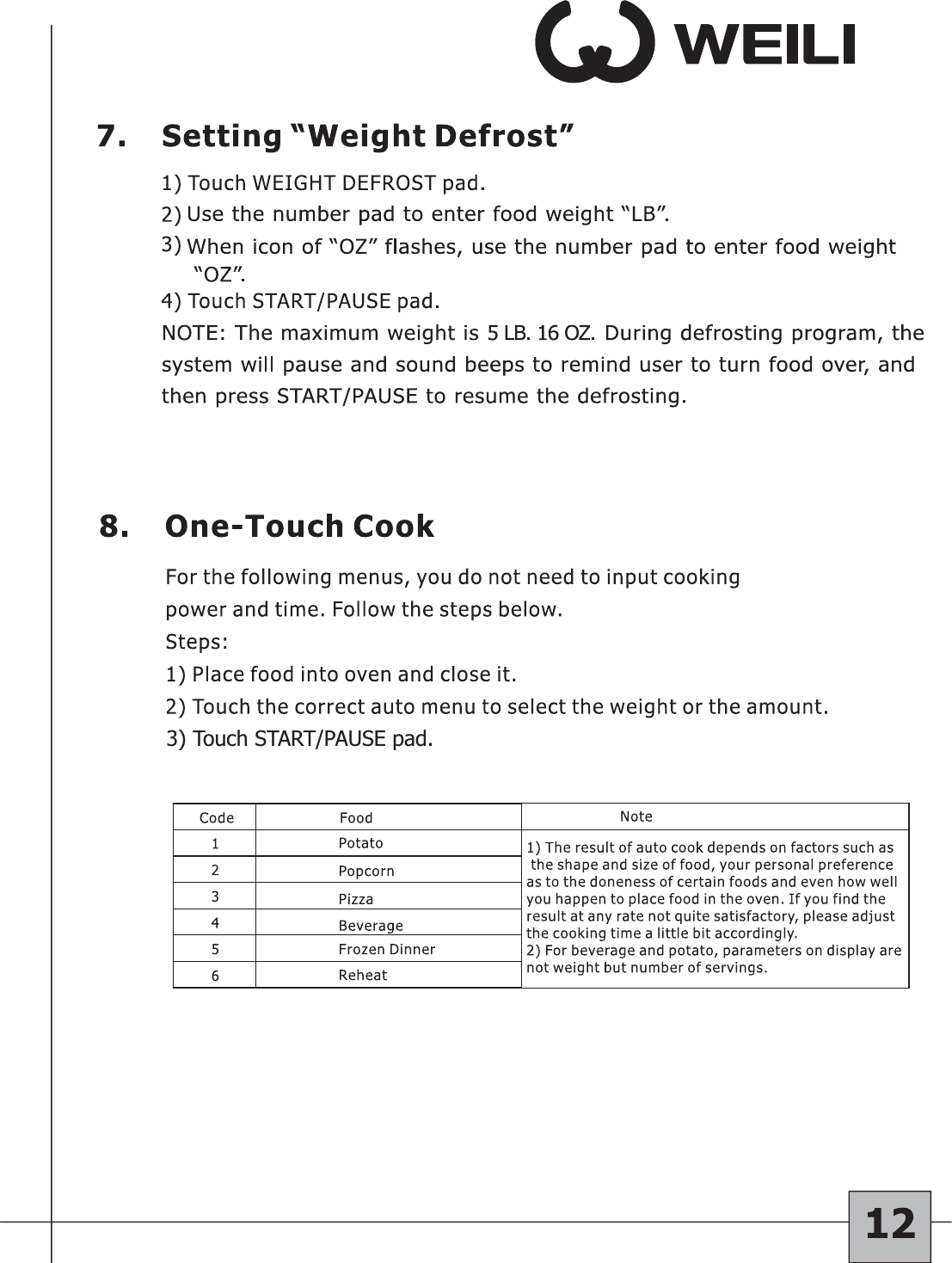 3) Touch START/PAUSE pad.