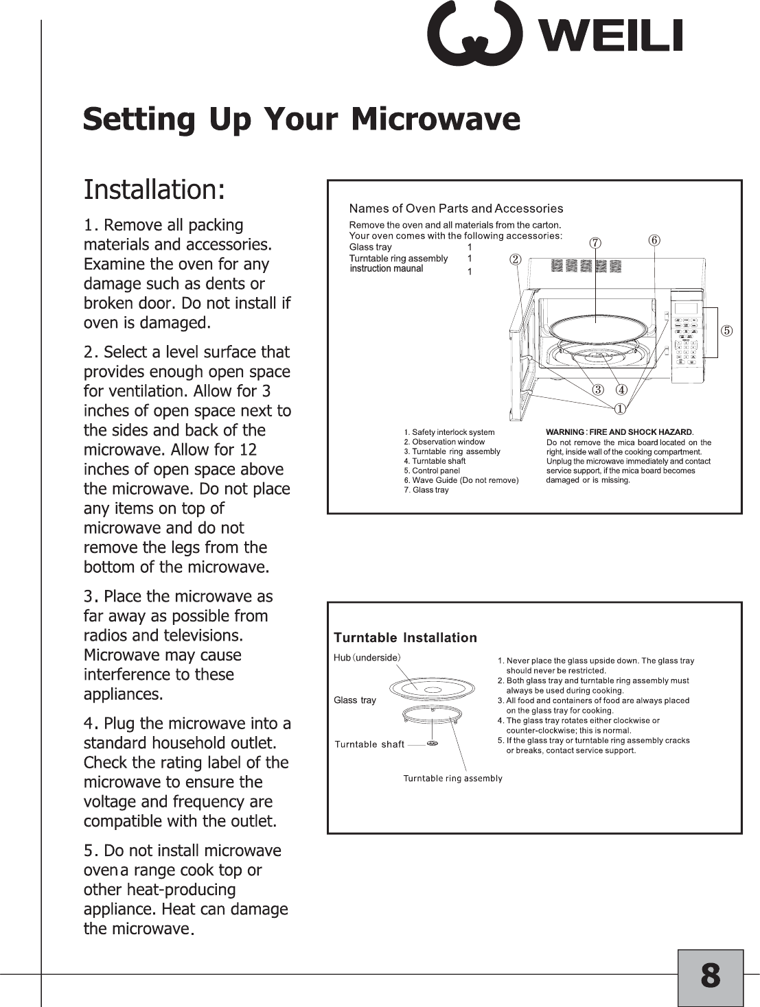 instruction maunal①②③④⑤⑥⑦
