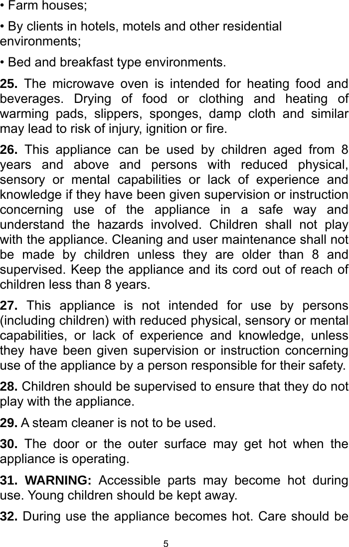 Page 5 of Welly Electrical Appliances DW20UX40 Microwave Oven User Manual 4 