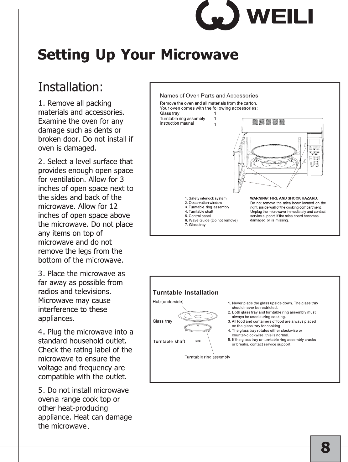 instruction maunal①②③④⑤⑥⑦