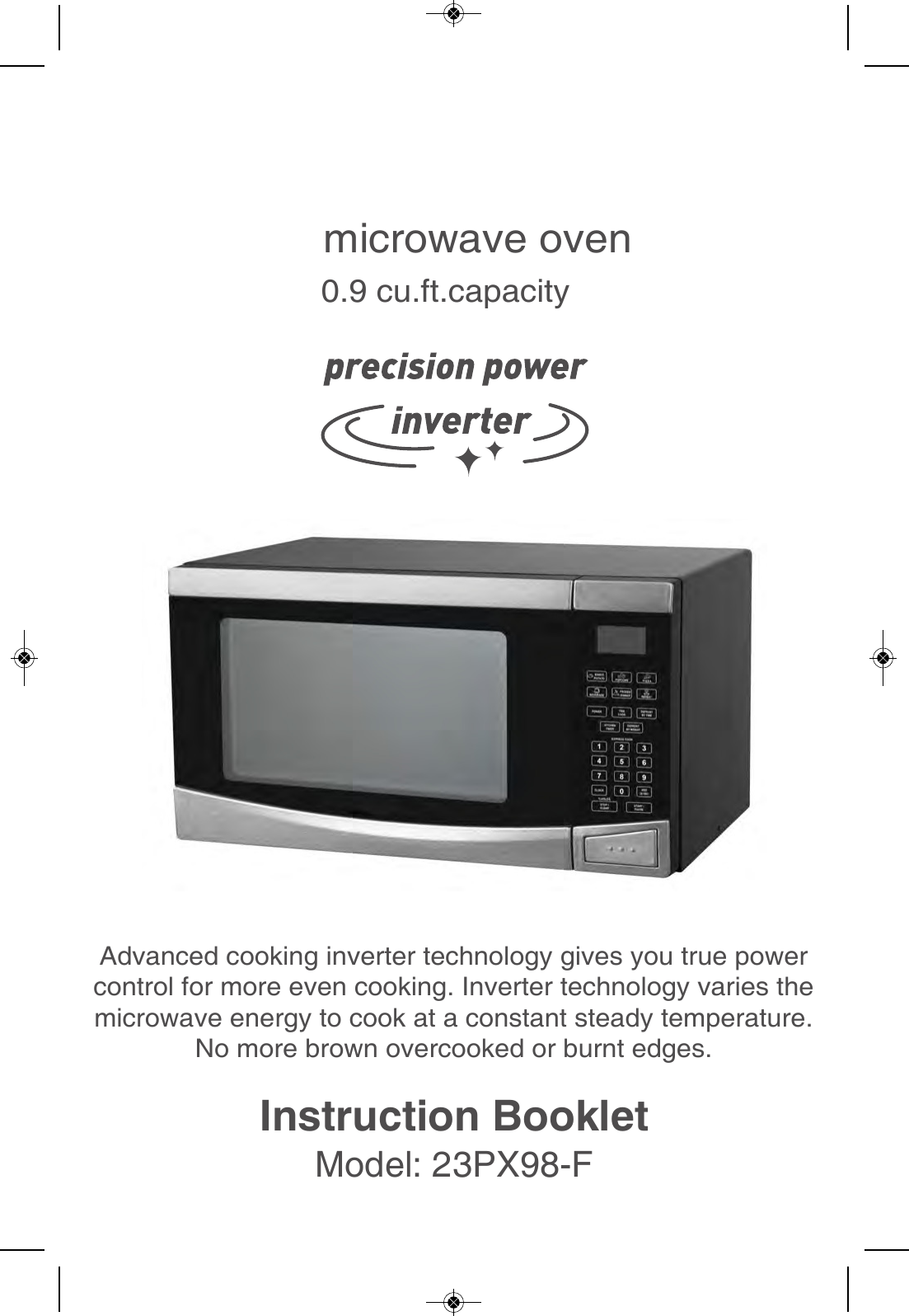 Page 1 of Welly Electrical Appliances DW23PX98F Microwave Oven User Manual NA09 23PX99                            OK