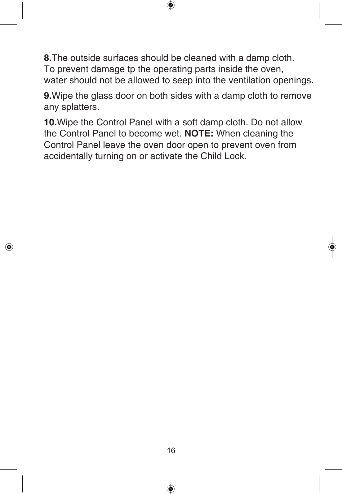 Page 16 of Welly Electrical Appliances DW23PX98F Microwave Oven User Manual NA09 23PX99                            OK