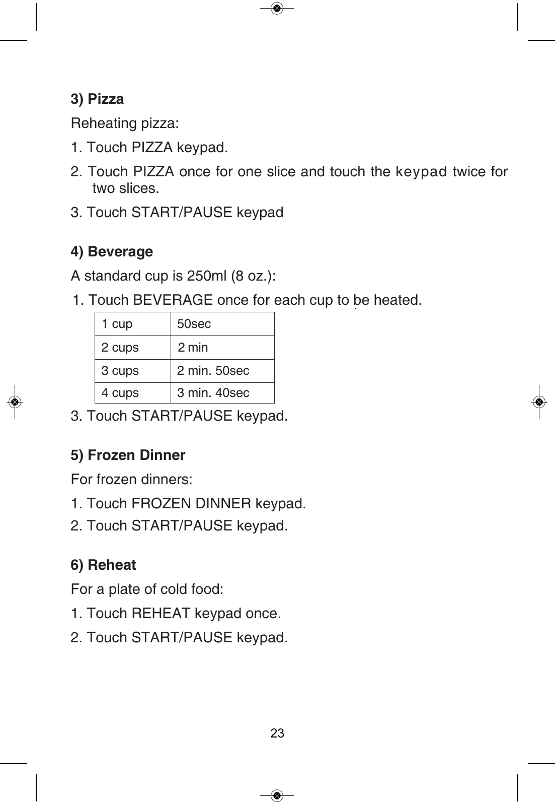 Page 23 of Welly Electrical Appliances DW23PX98F Microwave Oven User Manual NA09 23PX99                            OK