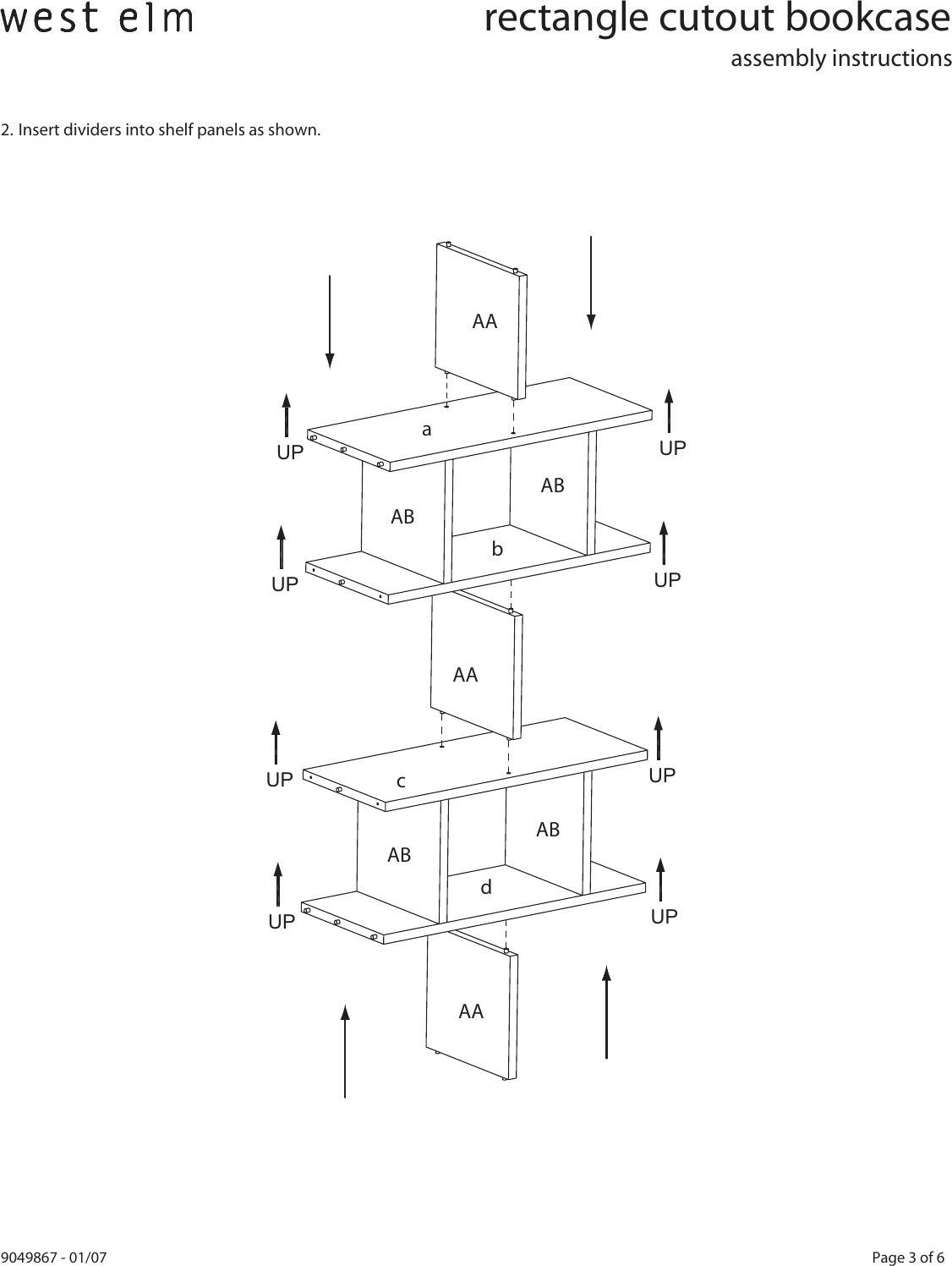 Page 3 of 6 - West-Elm Rectangle-Cutout-Bookcase RectCtoutBkcs New
