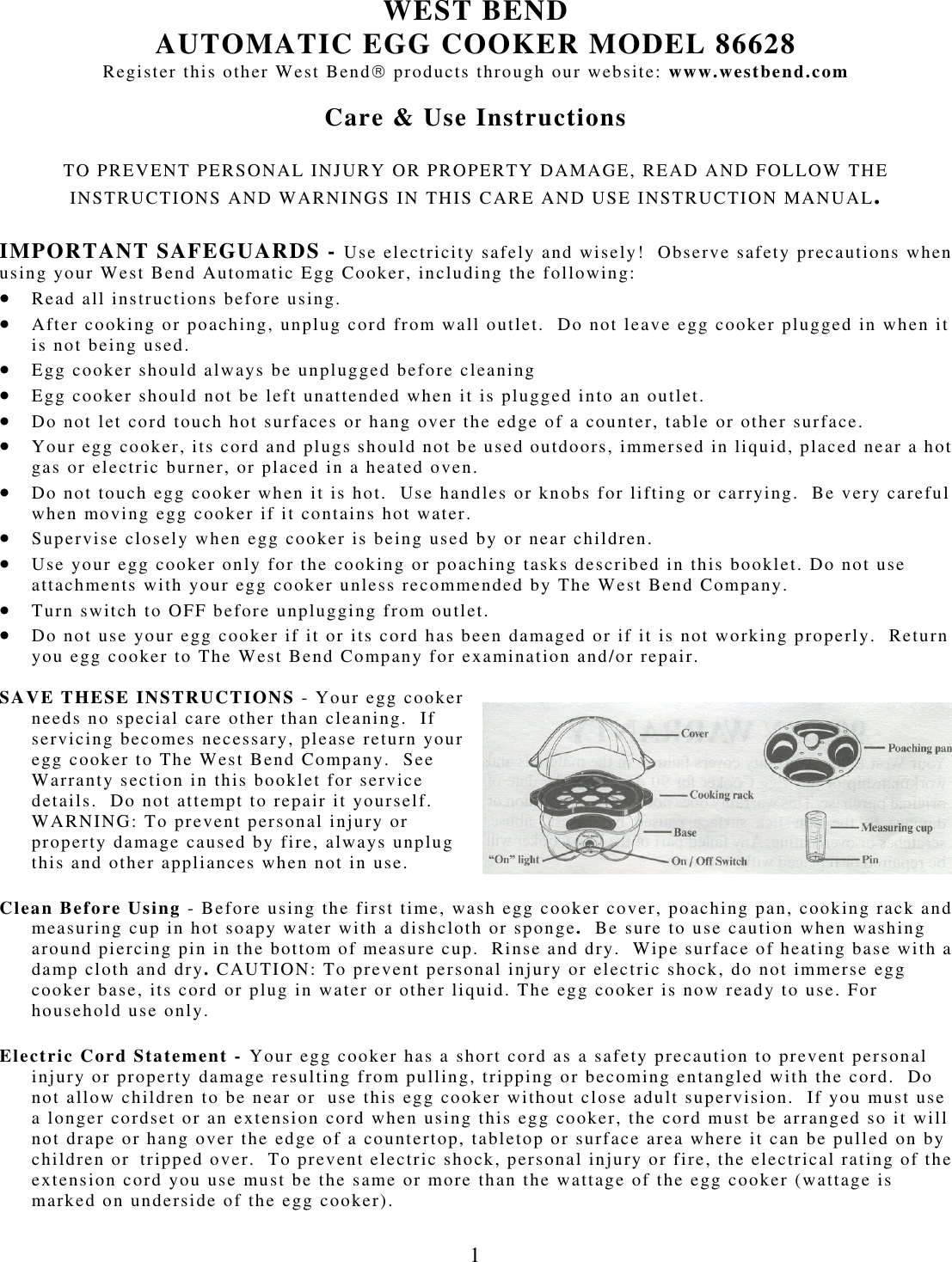 egg cooker instructions