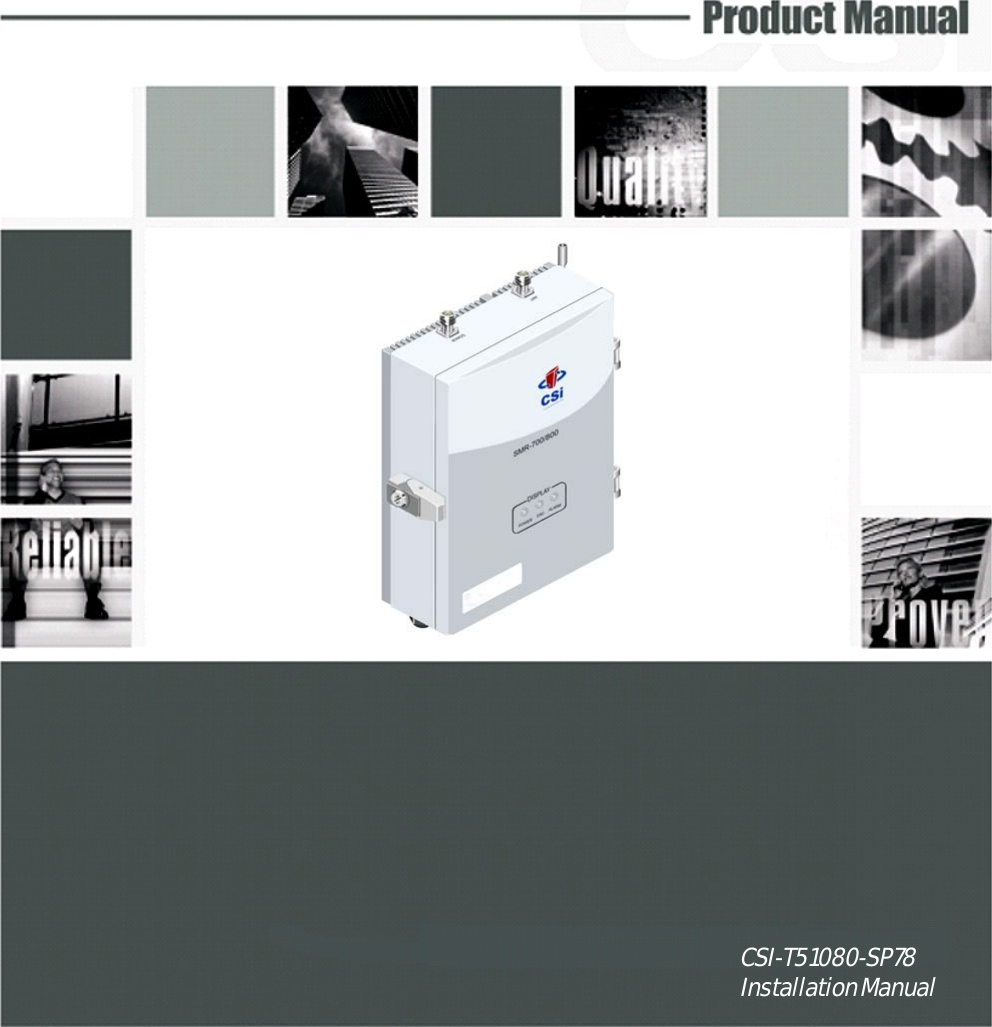 CSI-T51080-SP78Installation Manual