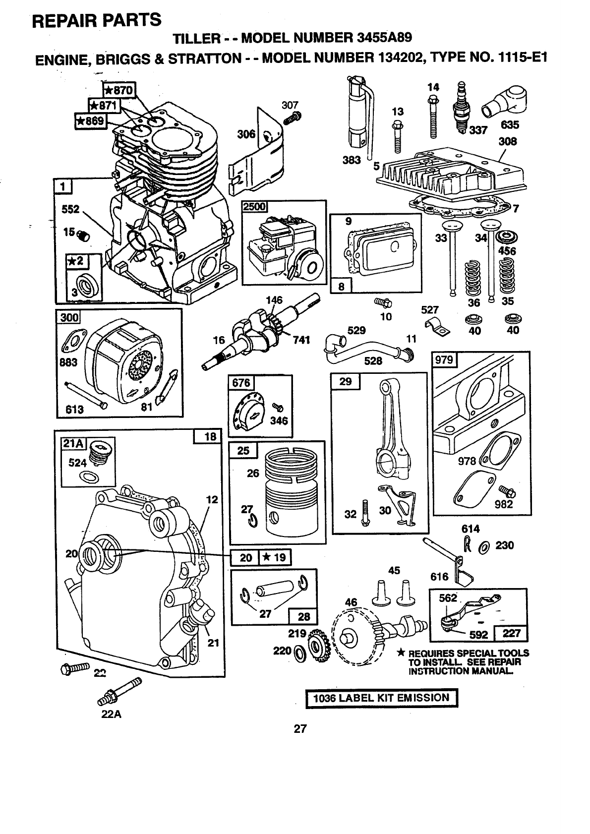 Western Auto 3455A89 User Manual REAR TINE TILLER Manuals And Guides ...