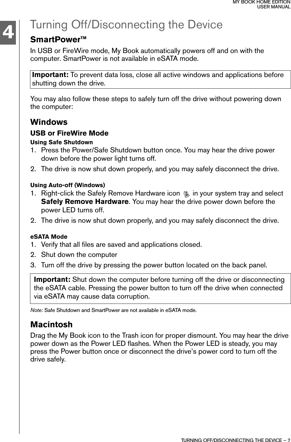 Page 8 of 10 - Western-Digital Western-Digital-Wd10000H1U-00-Users-Manual-820173 My Book® Home Edition™ Quick Install Guide User Manual