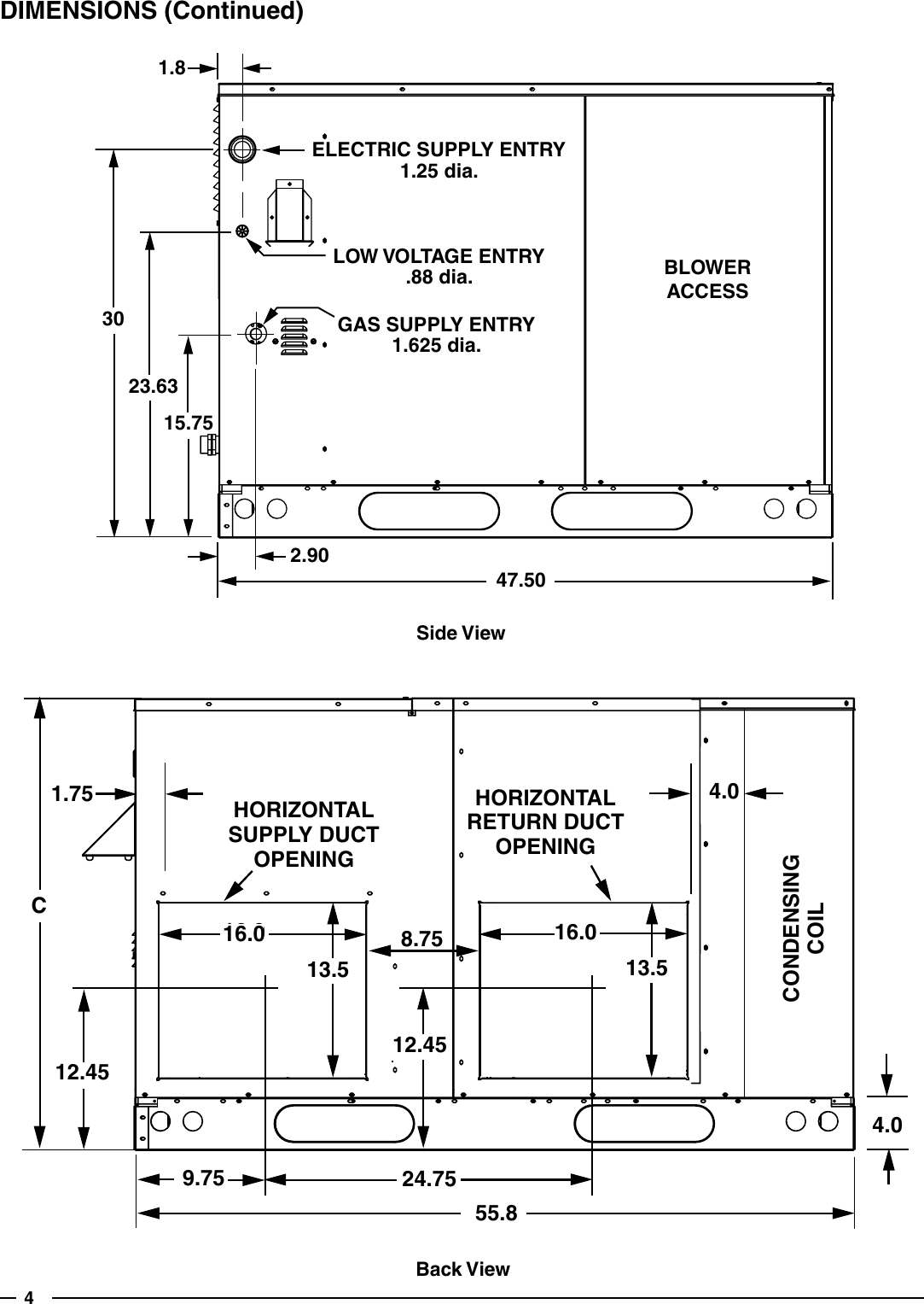 Westinghouse 13 Seer 80 Afue R8Gd Gas Electric Packaged Unit Technical