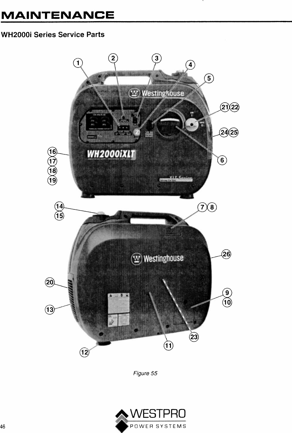 Page 1 of 2 - Westinghouse Westinghouse-Wh2000Ixlt-Parts-Manual-  Westinghouse-wh2000ixlt-parts-manual