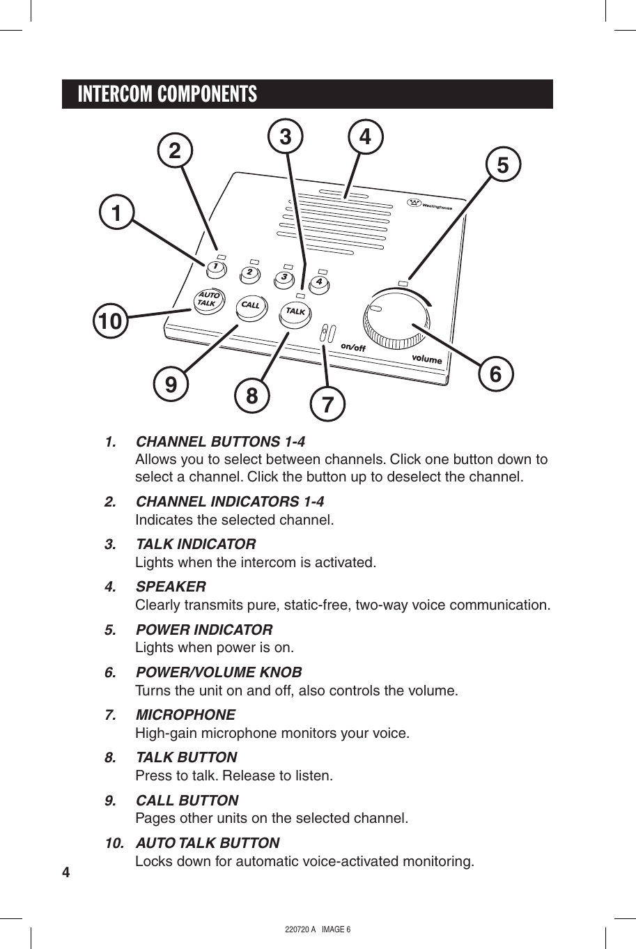 Page 6 of 8 - Westinghouse Westinghouse-Whi-4Cupg-Users-Manual- 220720A Westinghouse-whi-4cupg-users-manual