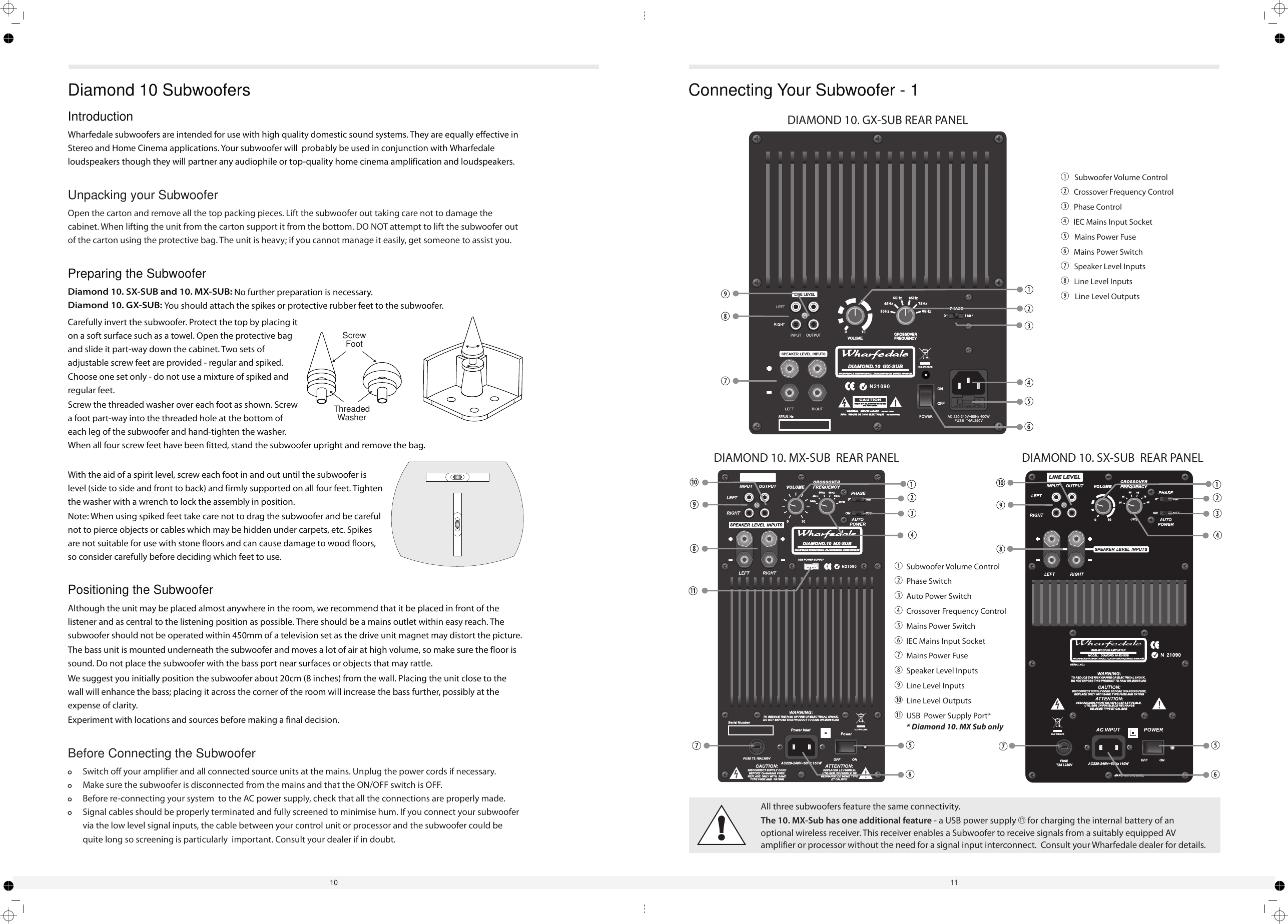 Page 10 of 10 - Wharfedale Wharfedale-Diamond-10-Series-10-1-Users-Manual- D 10 Manual3  Wharfedale-diamond-10-series-10-1-users-manual