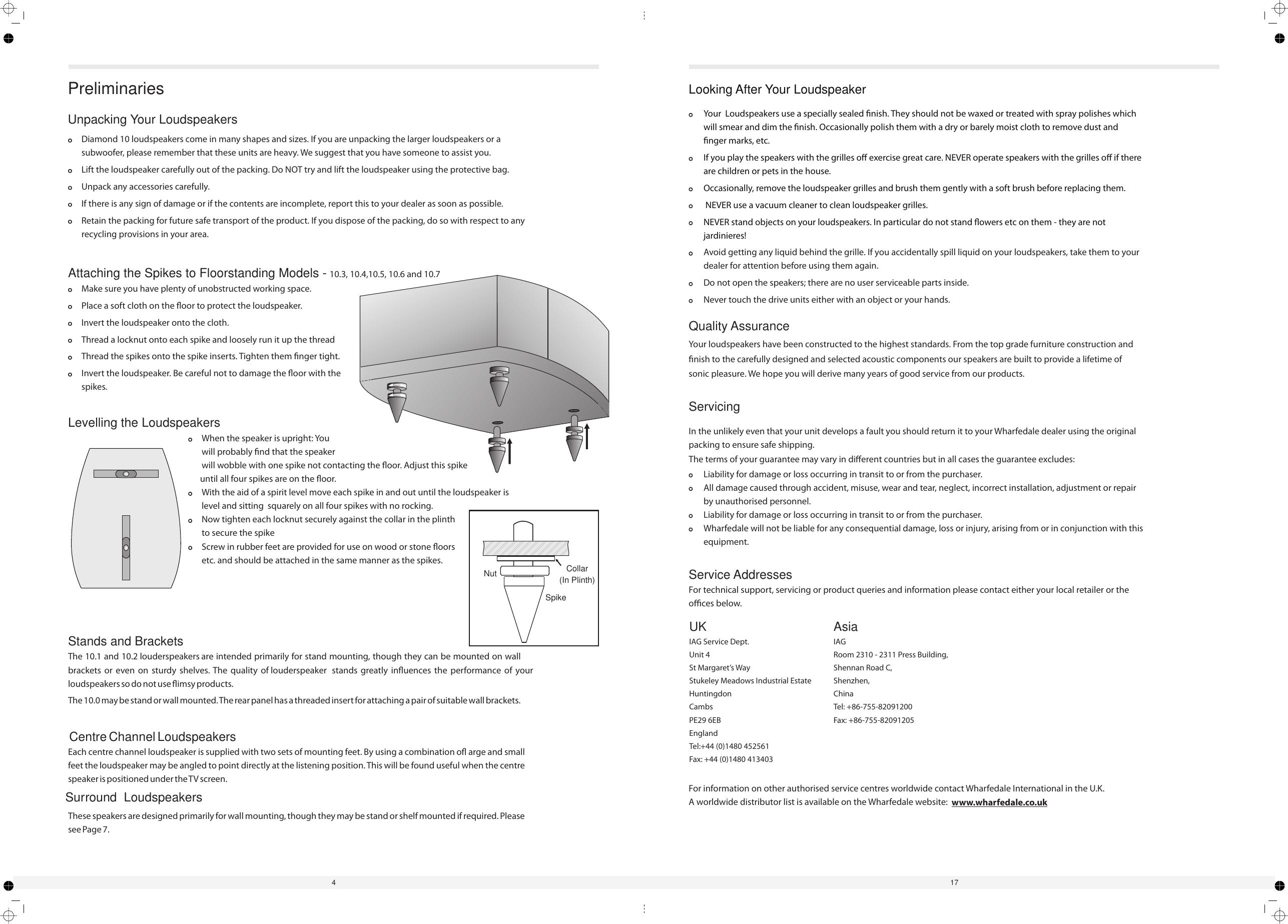 Page 4 of 10 - Wharfedale Wharfedale-Diamond-10-Series-10-1-Users-Manual- D 10 Manual3  Wharfedale-diamond-10-series-10-1-users-manual