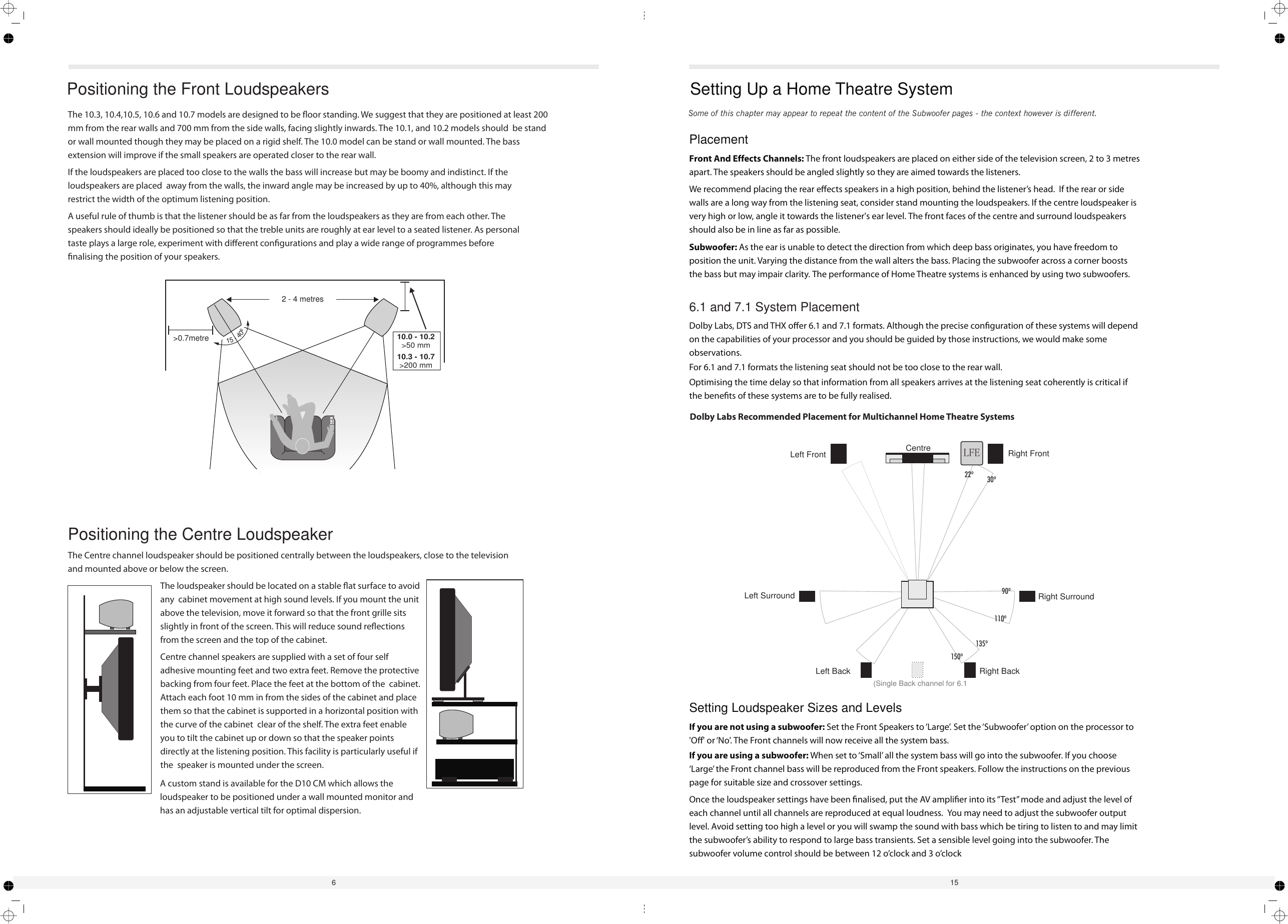 Page 6 of 10 - Wharfedale Wharfedale-Diamond-10-Series-10-1-Users-Manual- D 10 Manual3  Wharfedale-diamond-10-series-10-1-users-manual