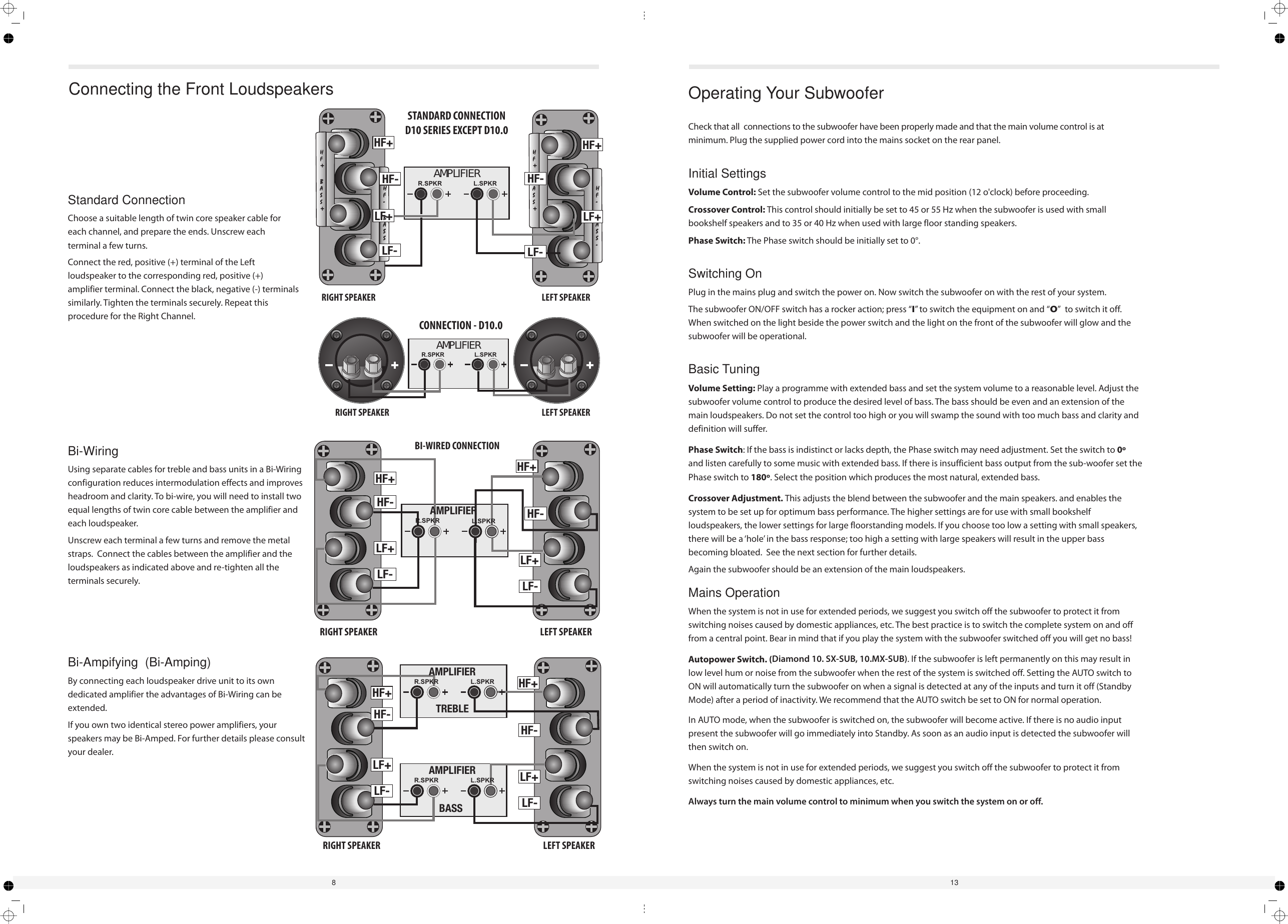 Page 8 of 10 - Wharfedale Wharfedale-Diamond-10-Series-10-1-Users-Manual- D 10 Manual3  Wharfedale-diamond-10-series-10-1-users-manual