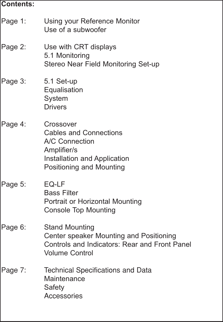 Page 3 of 12 - Wharfedale Wharfedale-Diamond-8-1-Pro-Users-Manual- Diamond Pro Manual  Wharfedale-diamond-8-1-pro-users-manual