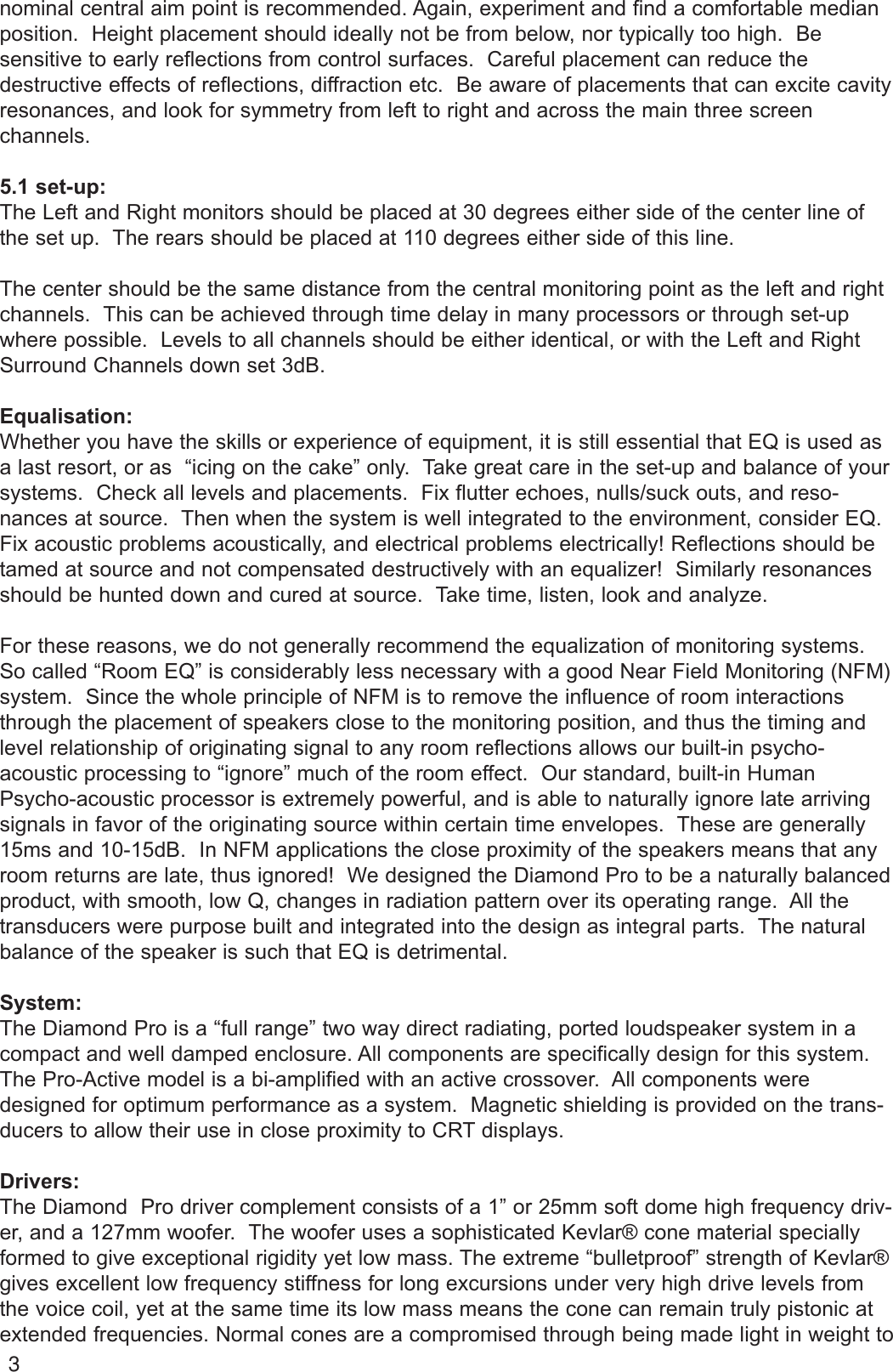 Page 6 of 12 - Wharfedale Wharfedale-Diamond-8-1-Pro-Users-Manual- Diamond Pro Manual  Wharfedale-diamond-8-1-pro-users-manual