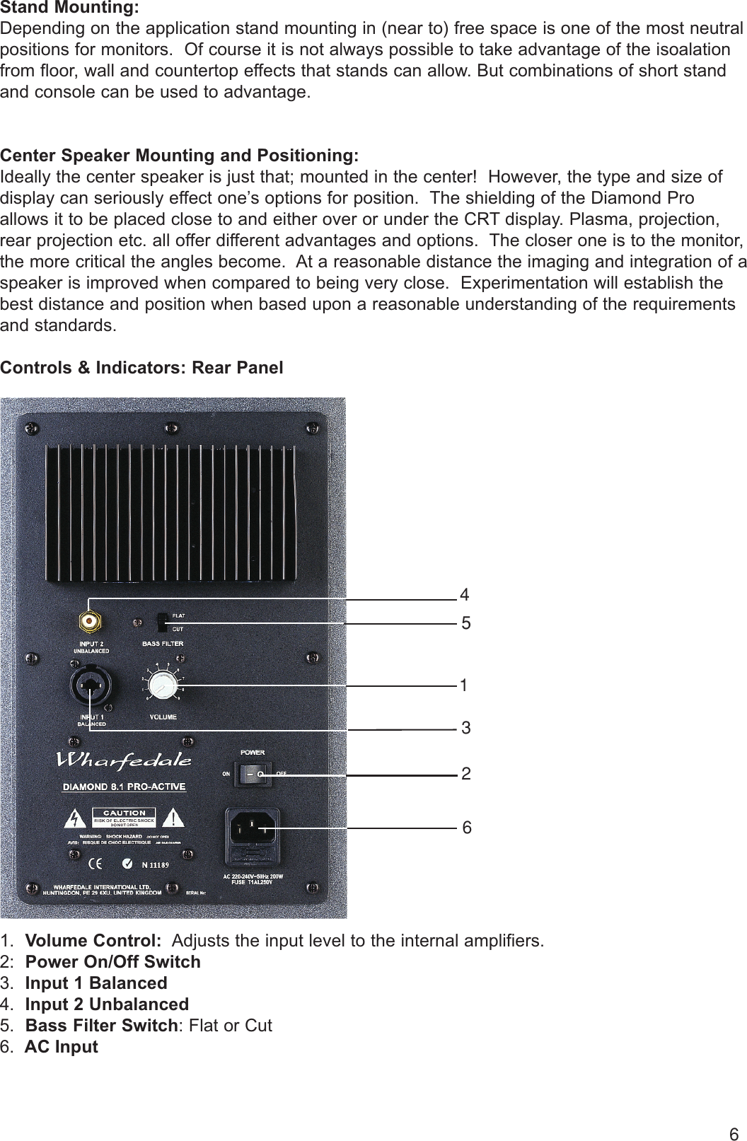 Page 9 of 12 - Wharfedale Wharfedale-Diamond-8-1-Pro-Users-Manual- Diamond Pro Manual  Wharfedale-diamond-8-1-pro-users-manual