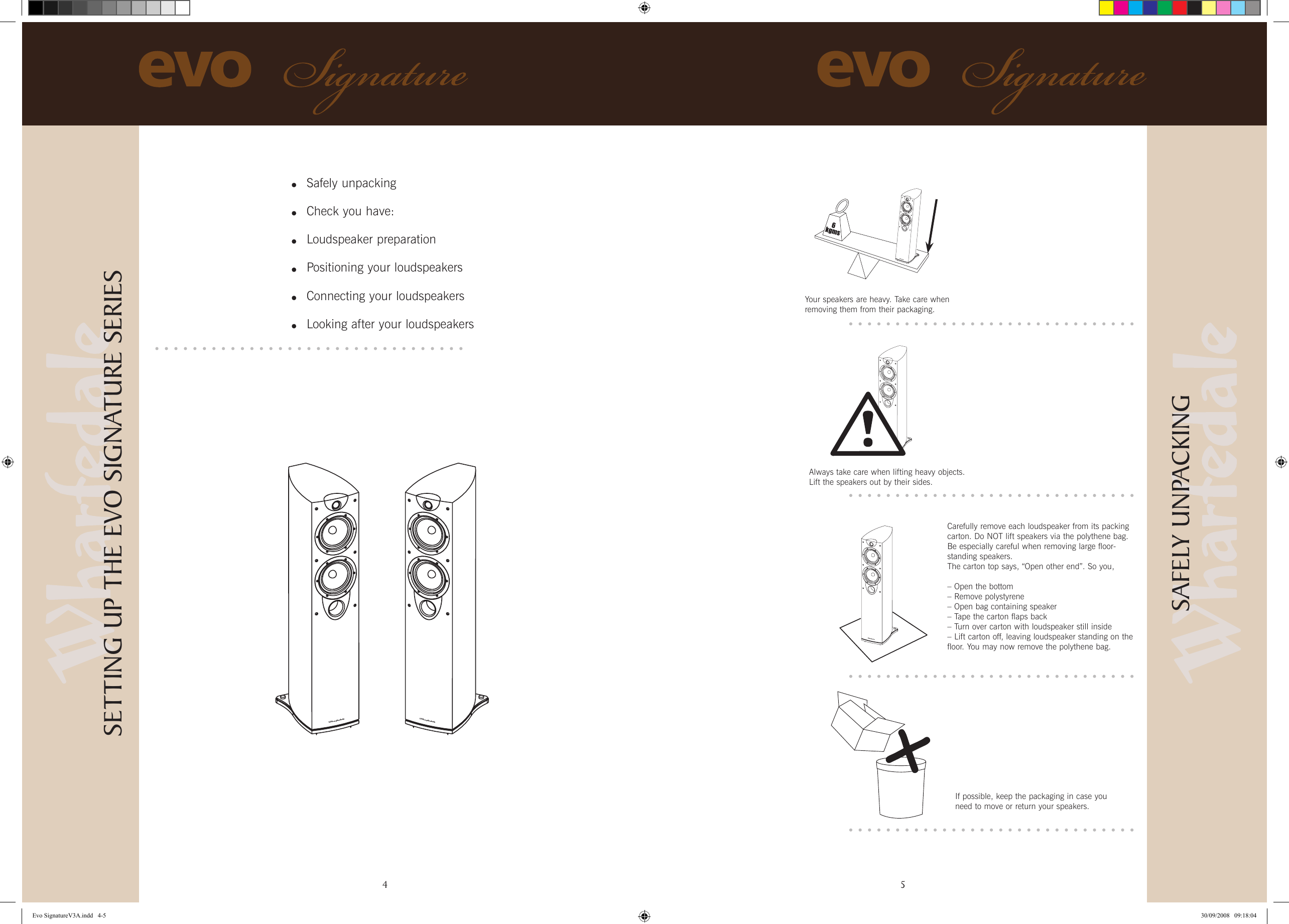 Page 3 of 10 - Wharfedale Wharfedale-Evo-Signature-Evo-10-Users-Manual-  Wharfedale-evo-signature-evo-10-users-manual