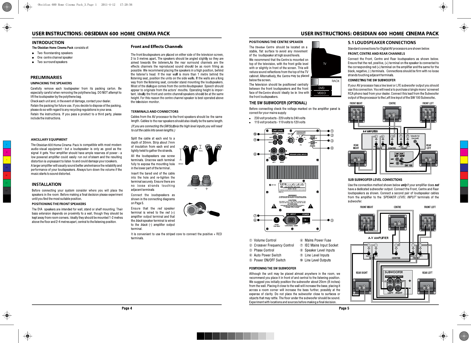 Page 3 of 4 - Wharfedale Wharfedale-Obsidian-600-Users-Manual- Diamond 9 HCP _3  Wharfedale-obsidian-600-users-manual