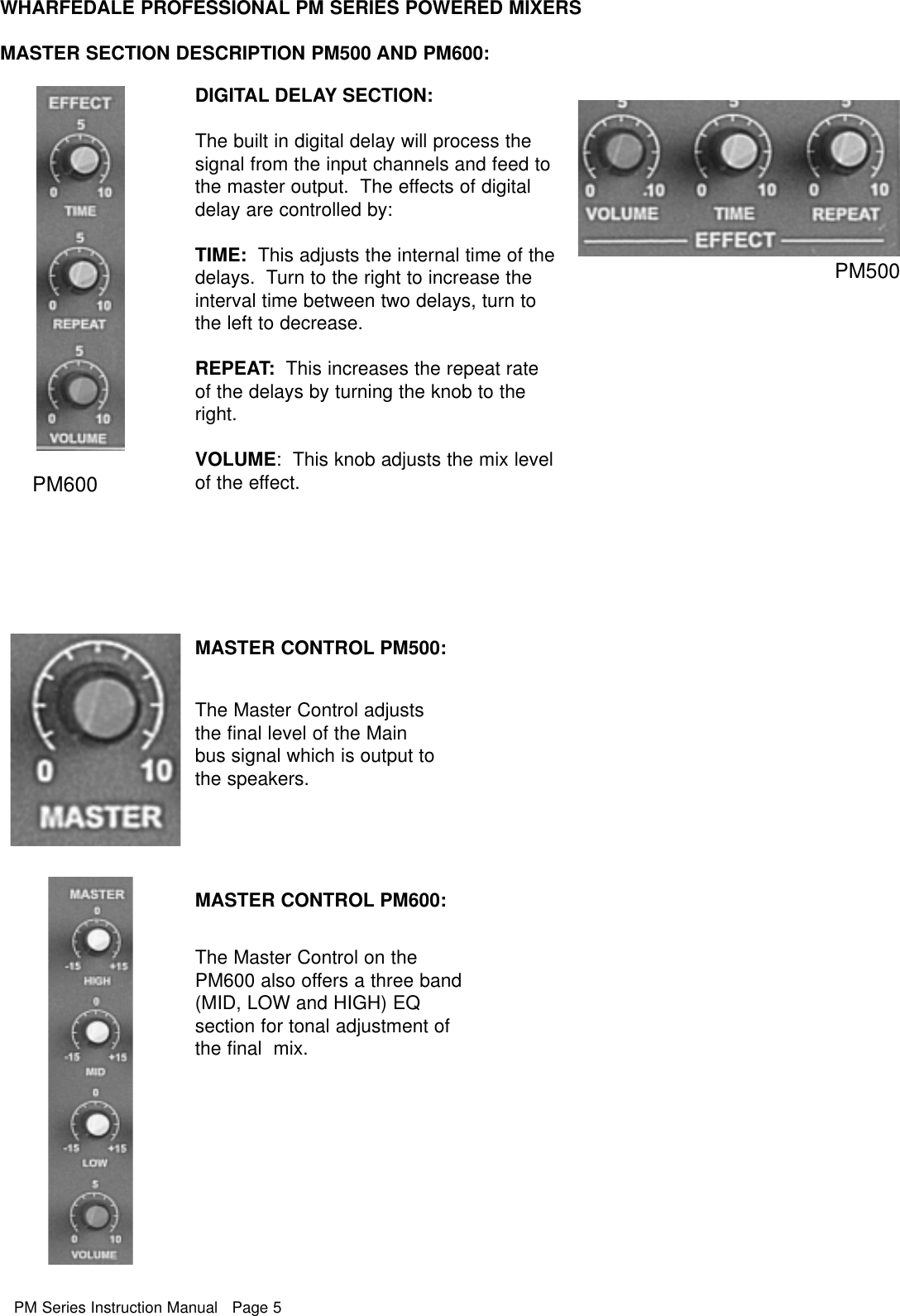 Page 6 of 12 - Wharfedale Wharfedale-Pm500-Users-Manual-  Wharfedale-pm500-users-manual