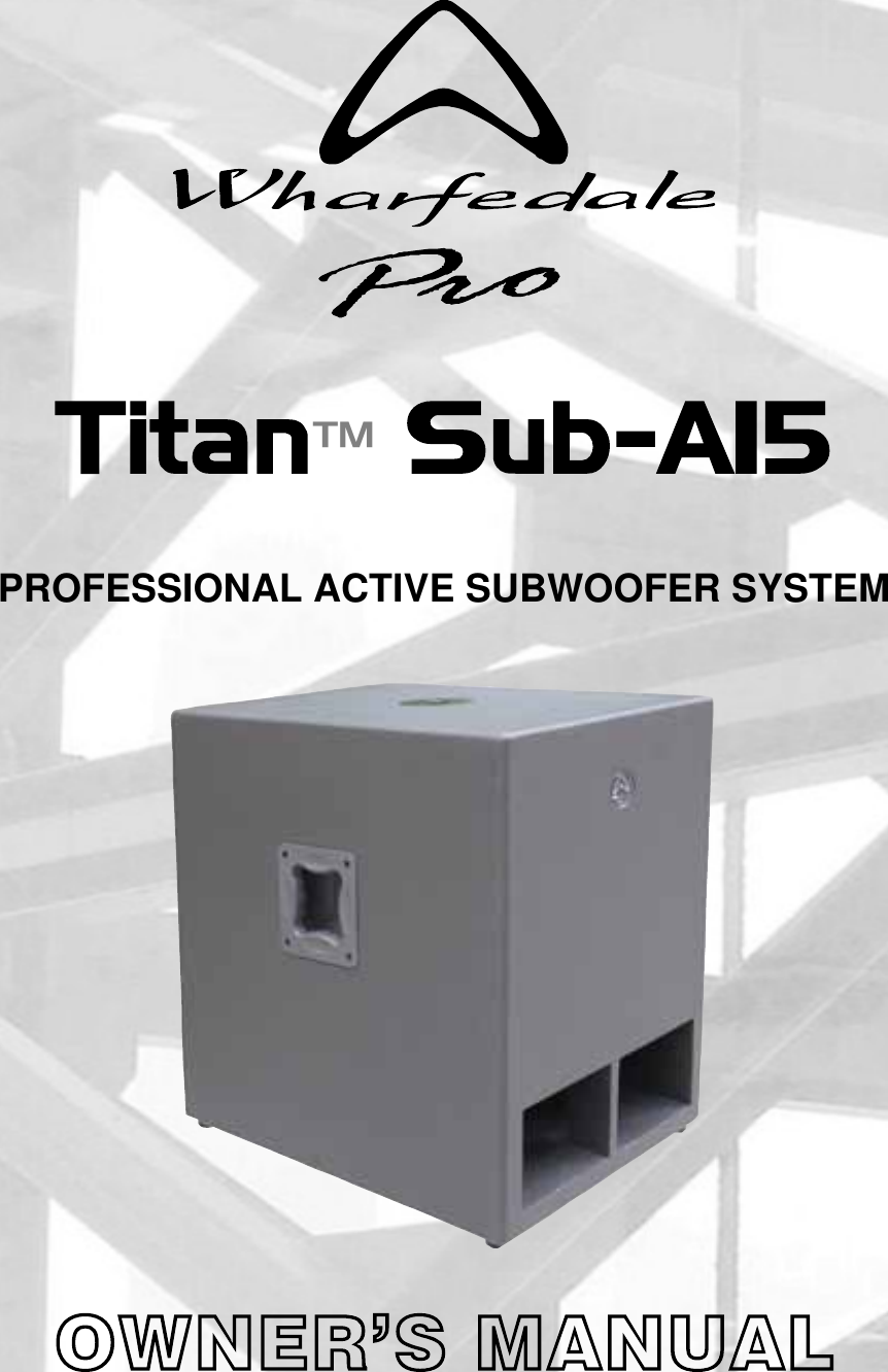 wharfedale active subwoofer