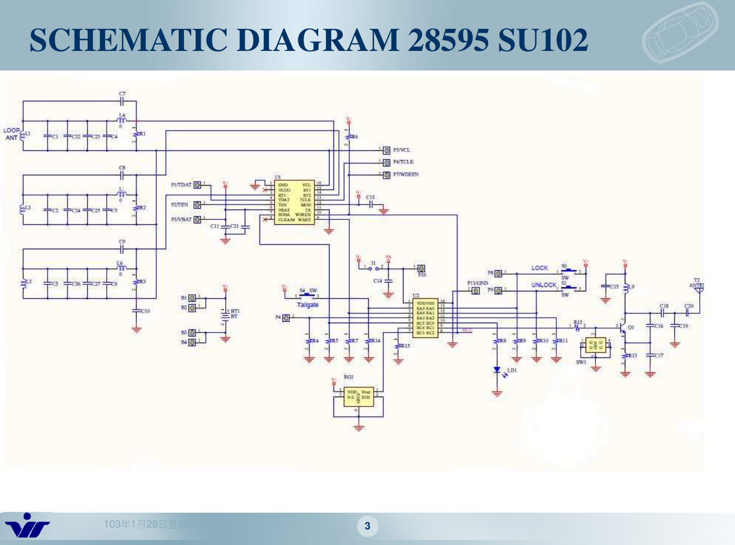 103年1月28日星期二 3SCHEMATIC DIAGRAM 28595 SU102