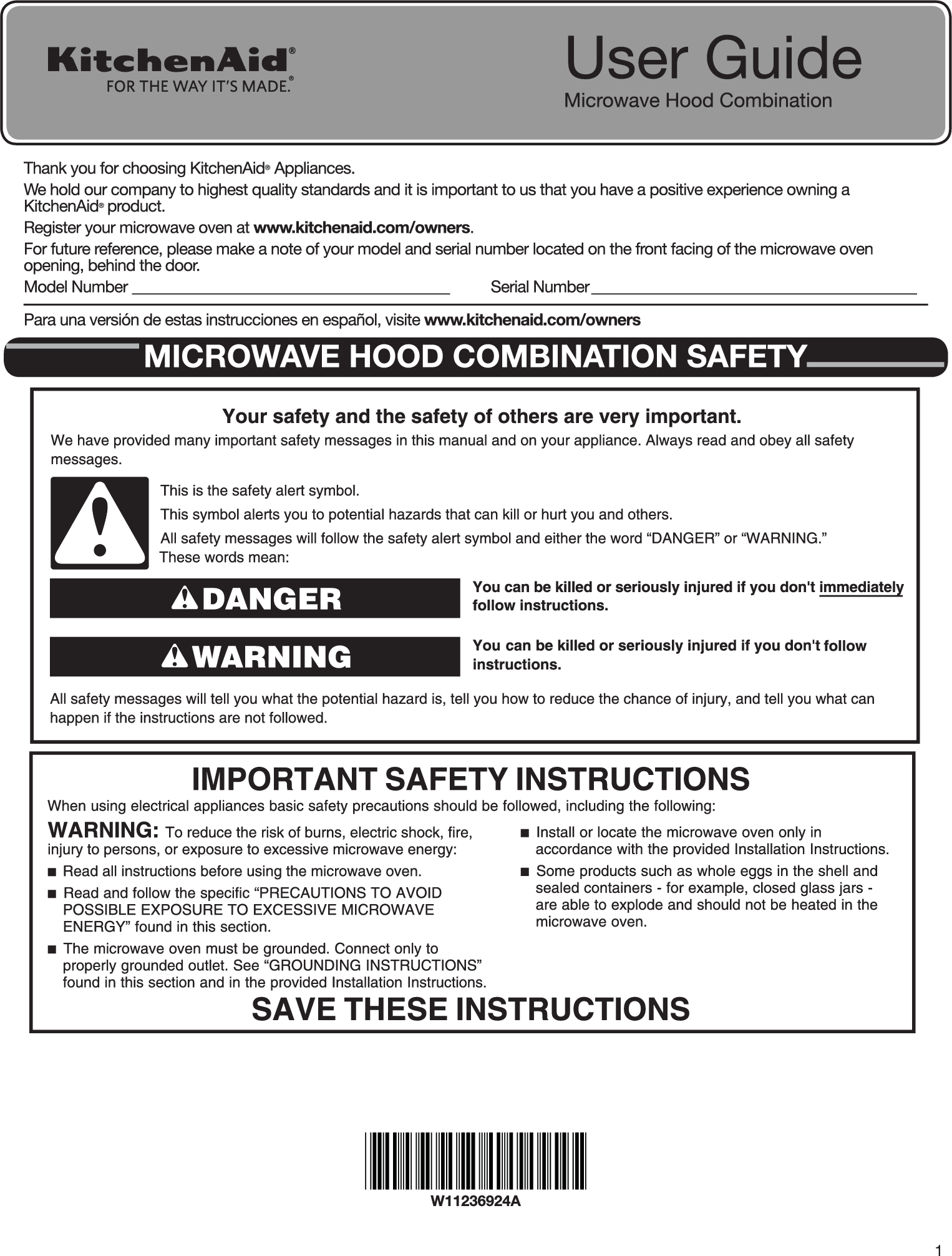 Whirlpool Microwave Development LPTKACU Microwave Oven User Manual LPTK