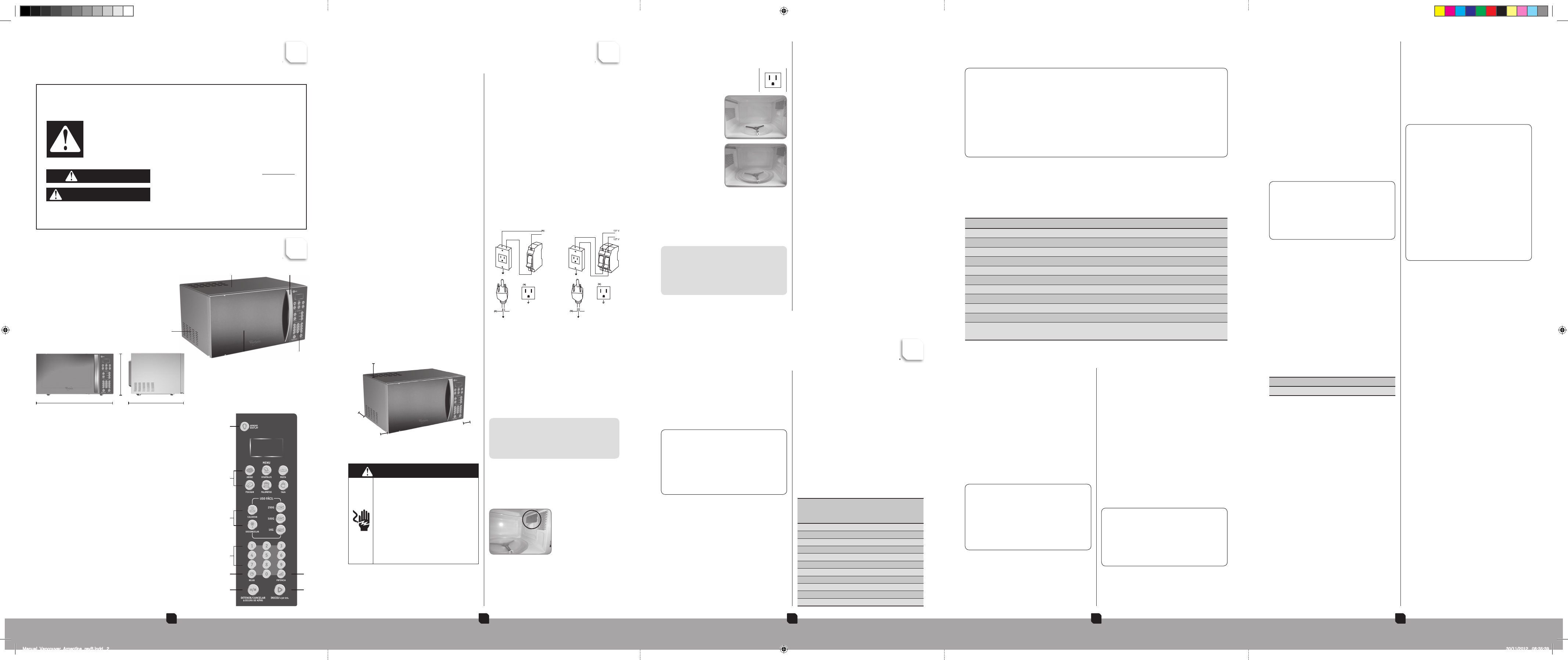 Manual_Vancouver_Argentina_revB 40252 Manual Microondas Whirlpool Os  WMS20AB WMS20BS