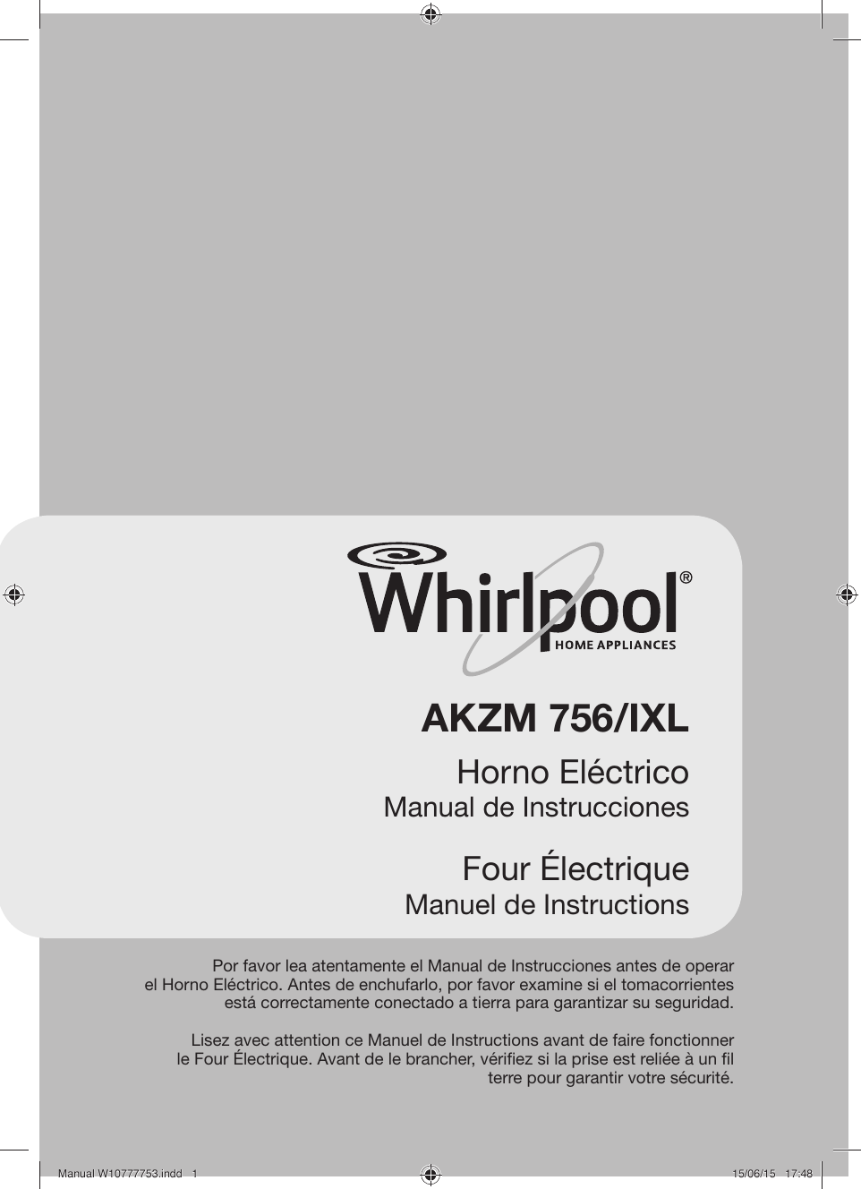 Manual W10777753 AKZM756