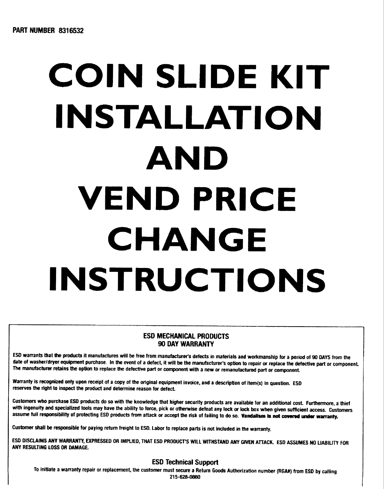 Whirlpool CAM2742TQ0 User Manual WASHER COMMERCIAL Manuals And Guides