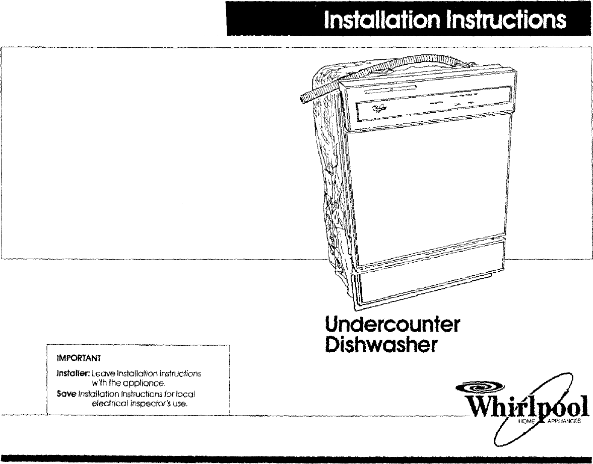 Page 1 of 8 - Whirlpool DU1099XT3 User Manual  Dishwasher - Manuals And Guides L0712440
