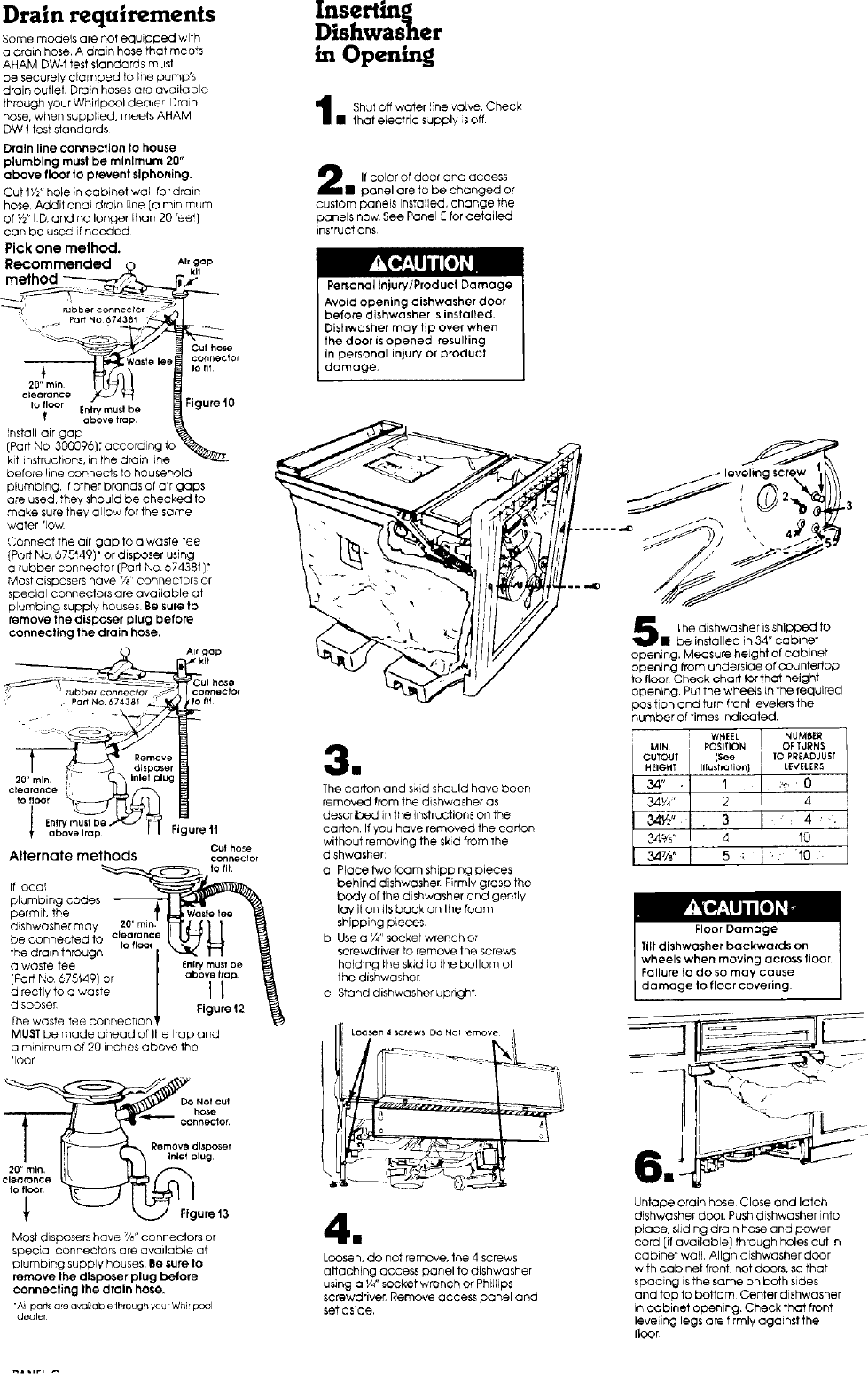 Page 4 of 8 - Whirlpool DU1099XT3 User Manual  Dishwasher - Manuals And Guides L0712440