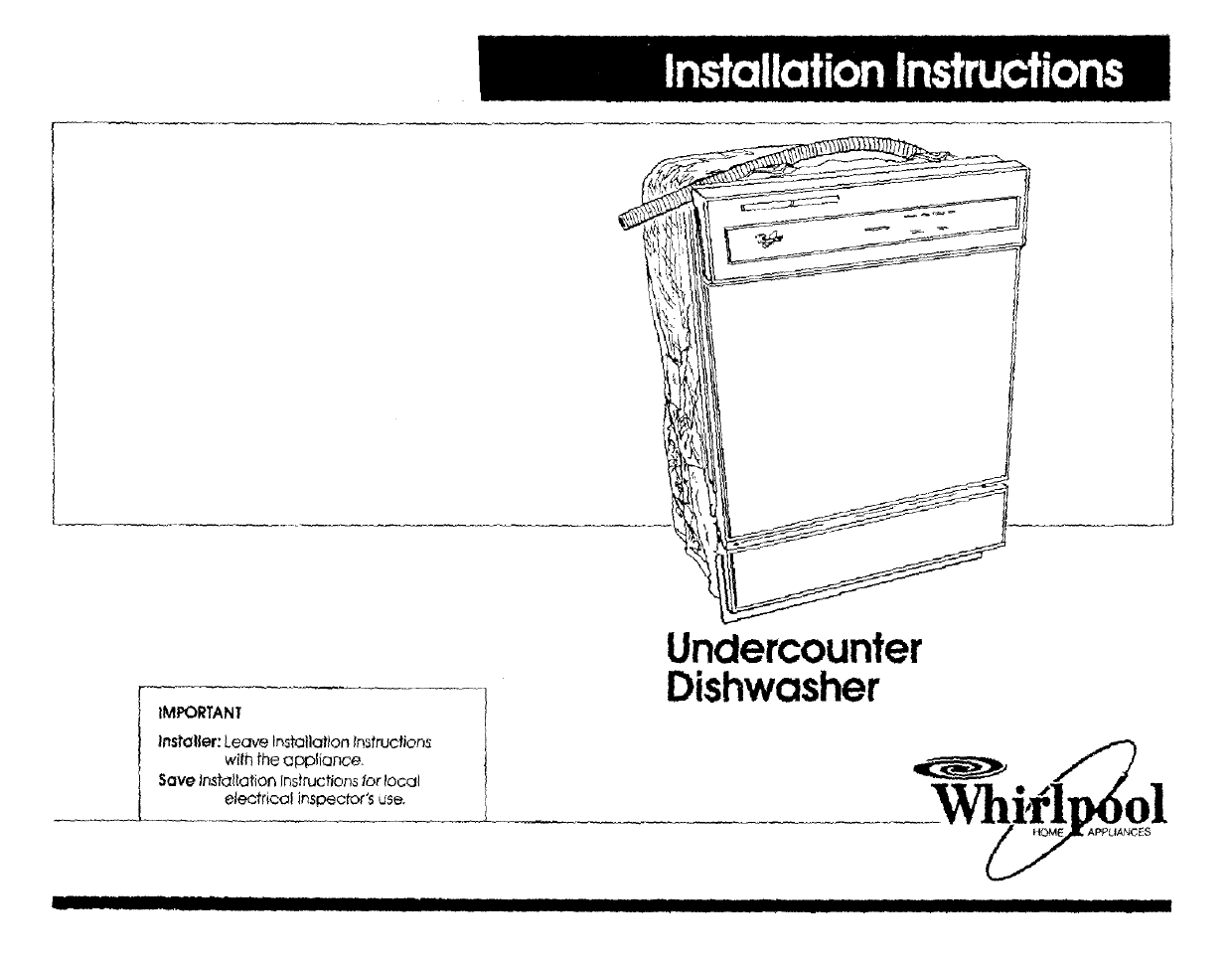 Whirlpool Dishwasher Parts Manual