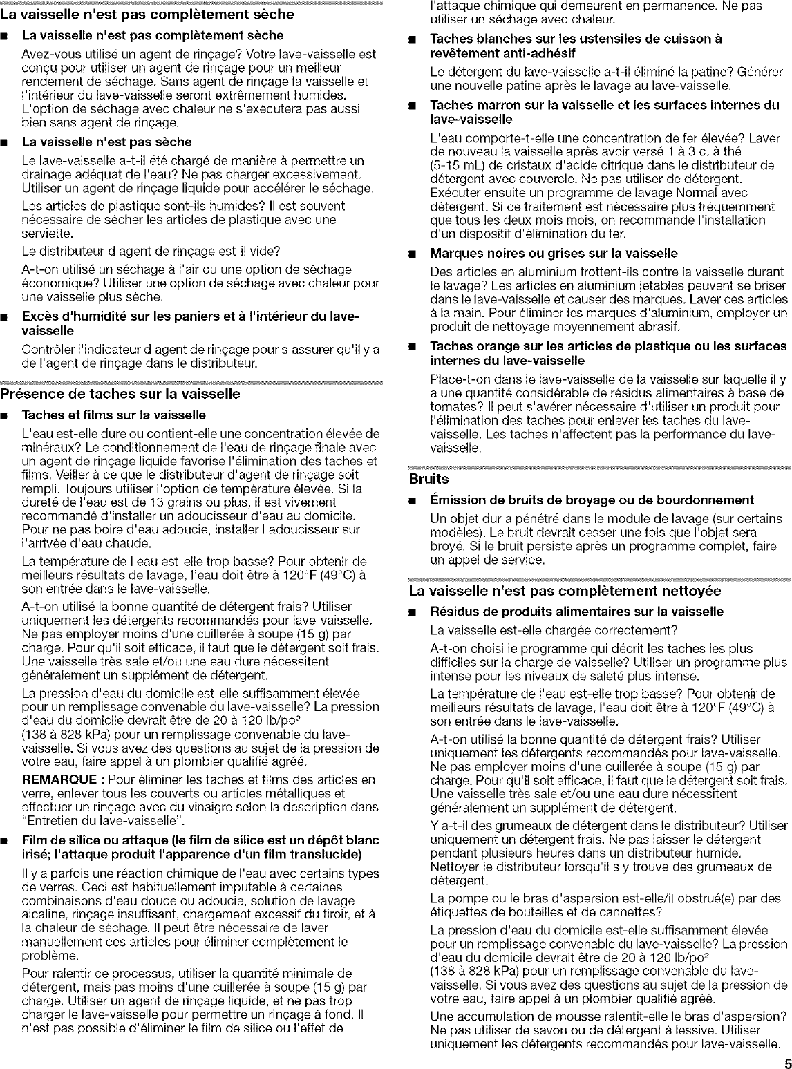 Page 11 of 12 - Whirlpool DU810SWPQ4 User Manual  UNDERCOUNTER DISHWASHER - Manuals And Guides L0711229
