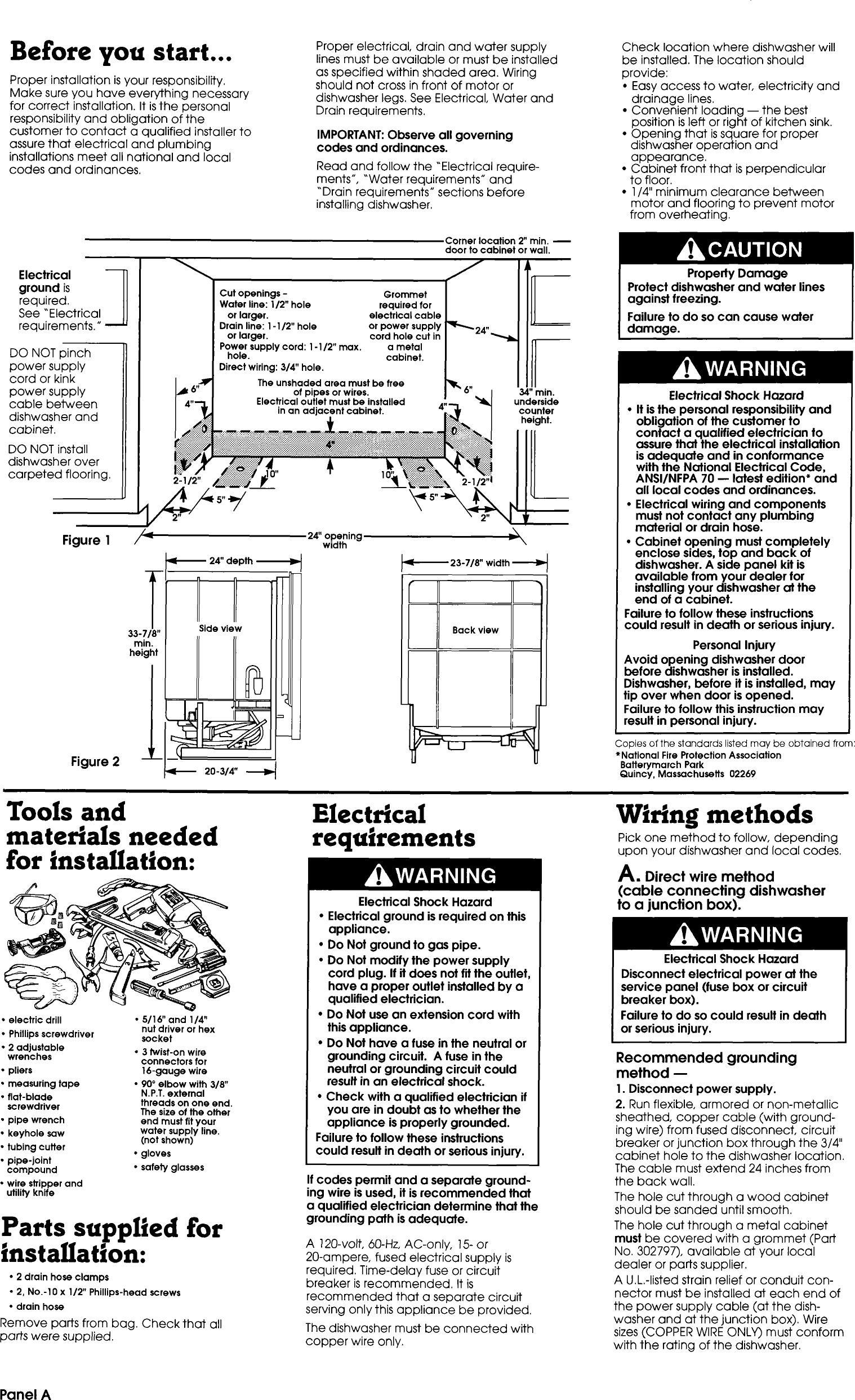 Page 2 of 7 - Whirlpool DU920QWDB2 User Manual  UNDER COUNTER DISHWASHER - Manuals And Guides L0903839
