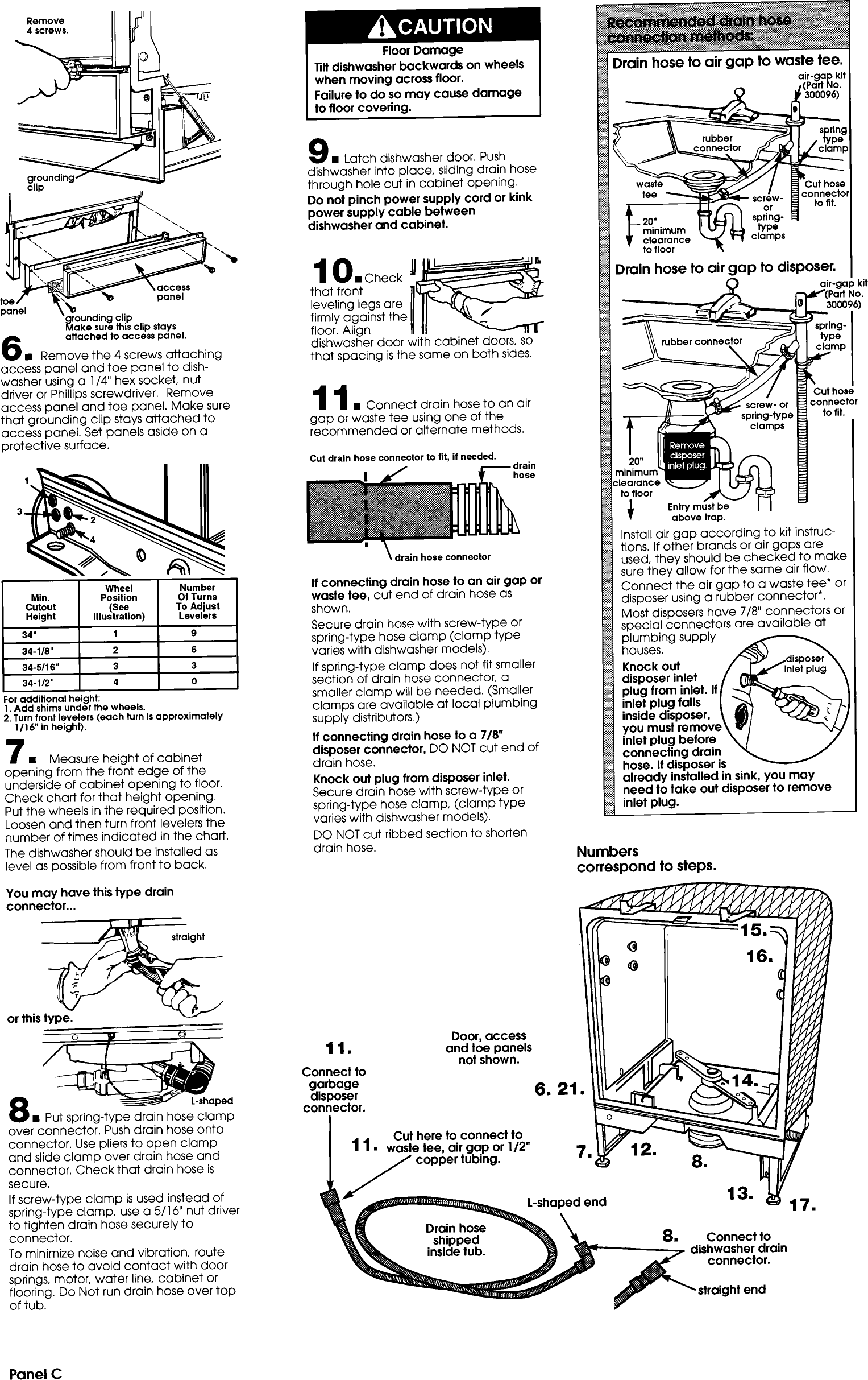 Page 4 of 7 - Whirlpool DU920QWDB2 User Manual  UNDER COUNTER DISHWASHER - Manuals And Guides L0903839