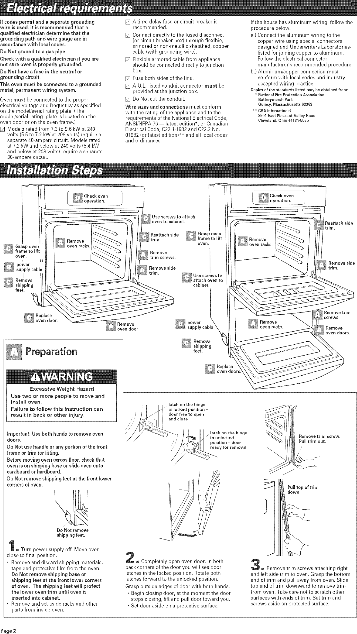 Page 3 of 5 - Whirlpool GBD307PDB09 User Manual  BUILT IN OVEN - ELECTRIC Manuals And Guides L0409203