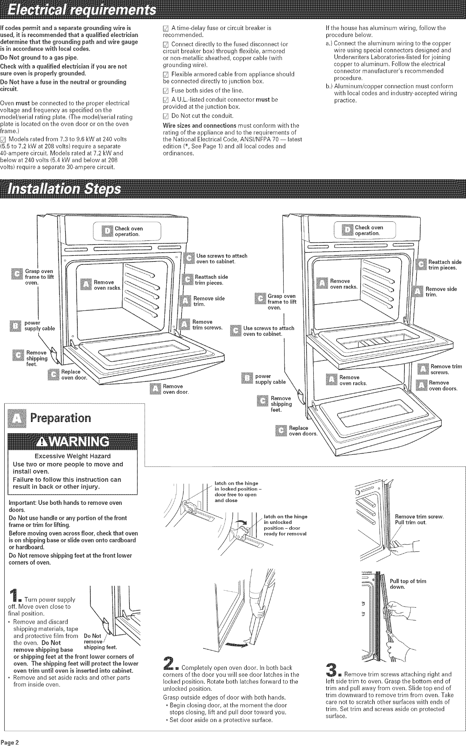 Page 3 of 5 - Whirlpool GBD307PDQ7 User Manual  BUILT-IN OVEN, ELECTRIC - Manuals And Guides L0409152