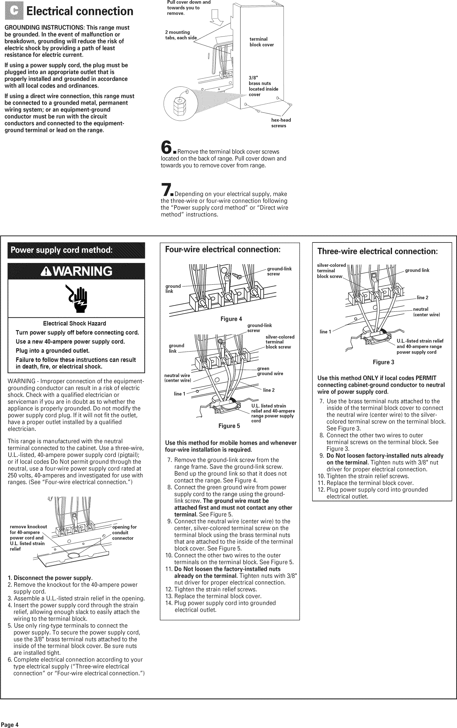 Whirlpool GR458LXLQ0 User Manual ELECTRIC RANGE Manuals And Guides L0906454