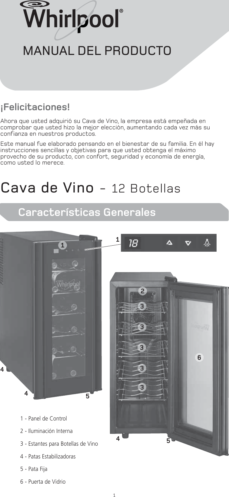 Page 1 of 6 - W10645124  Use And Care Guide SP-WZC12AETWW1