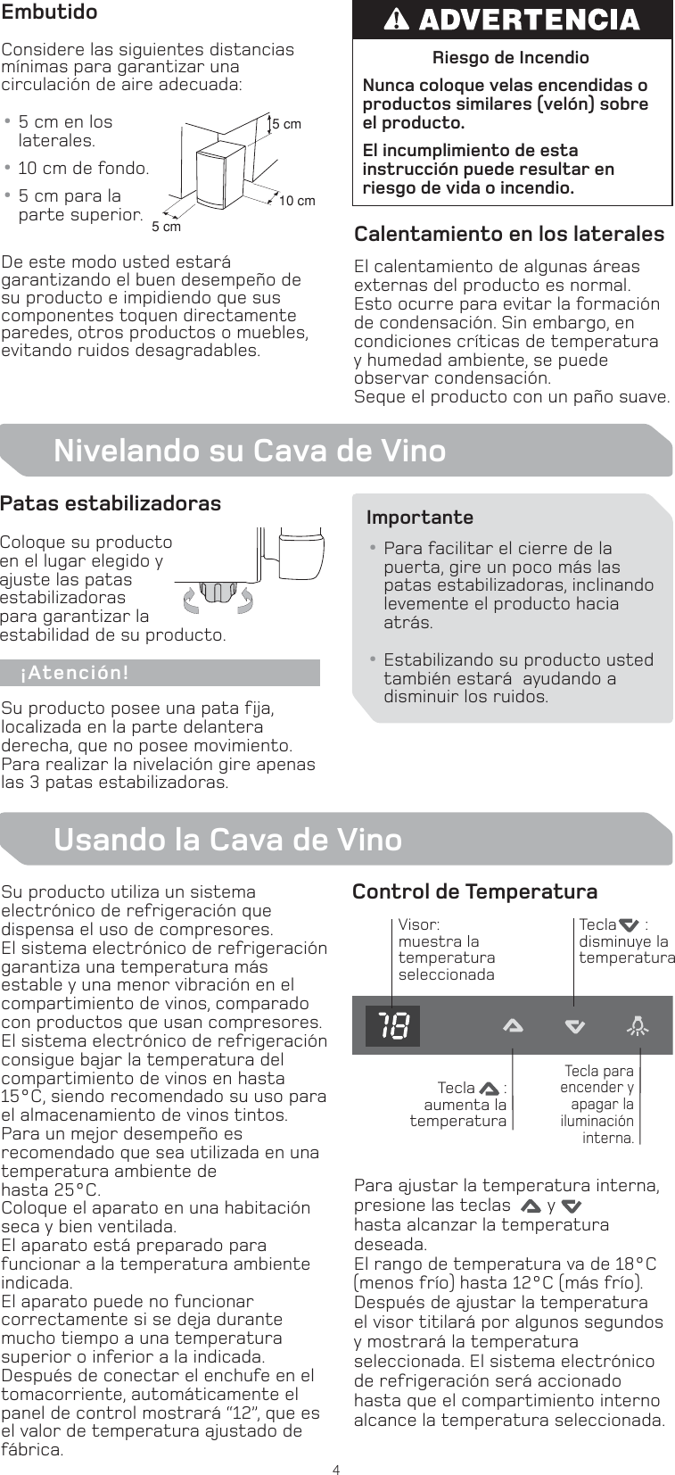 Page 4 of 6 - W10645124  Use And Care Guide SP-WZC12AETWW1